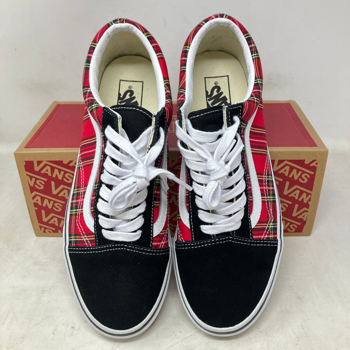 Vans Old Skool 36 Plaid Red