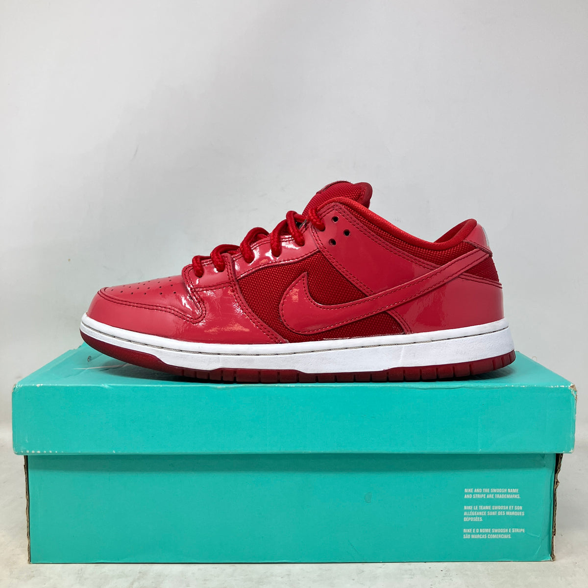 Nike SB Dunk Low Red Patent Leather