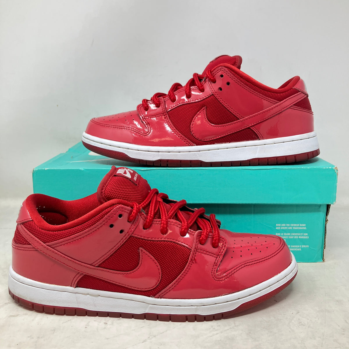 Nike SB Dunk Low Red Patent Leather