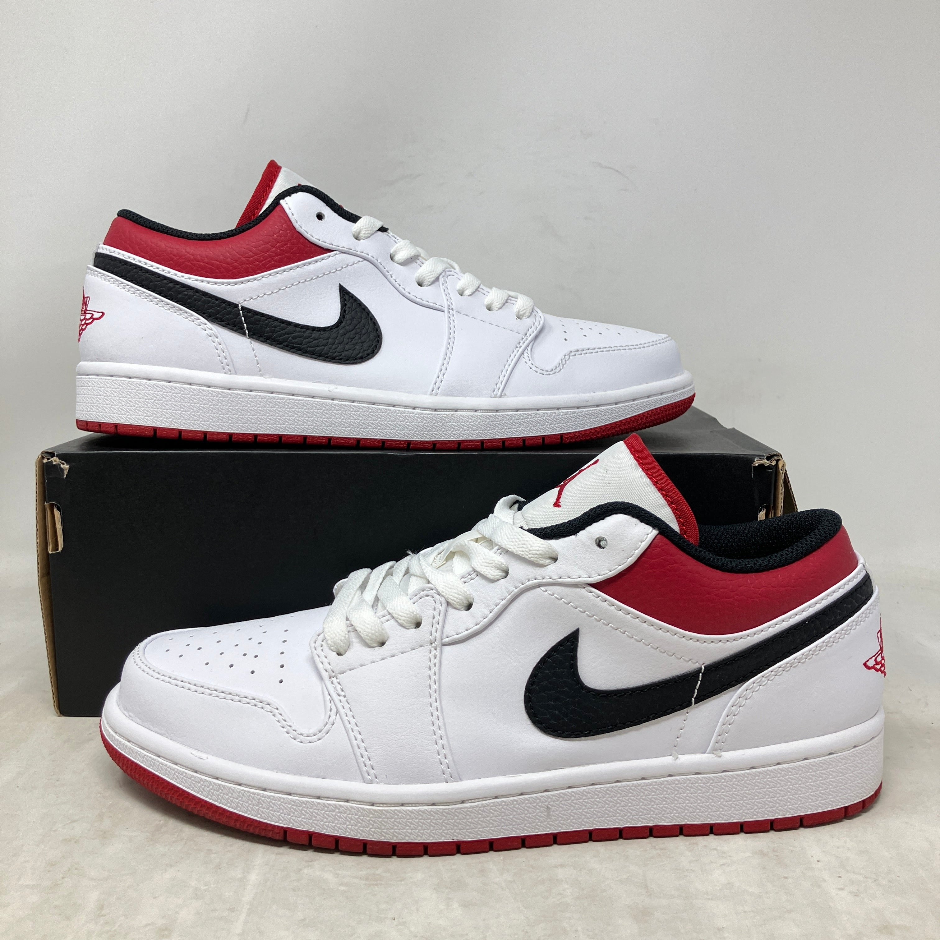 Jordan 1 Low White University Red Black