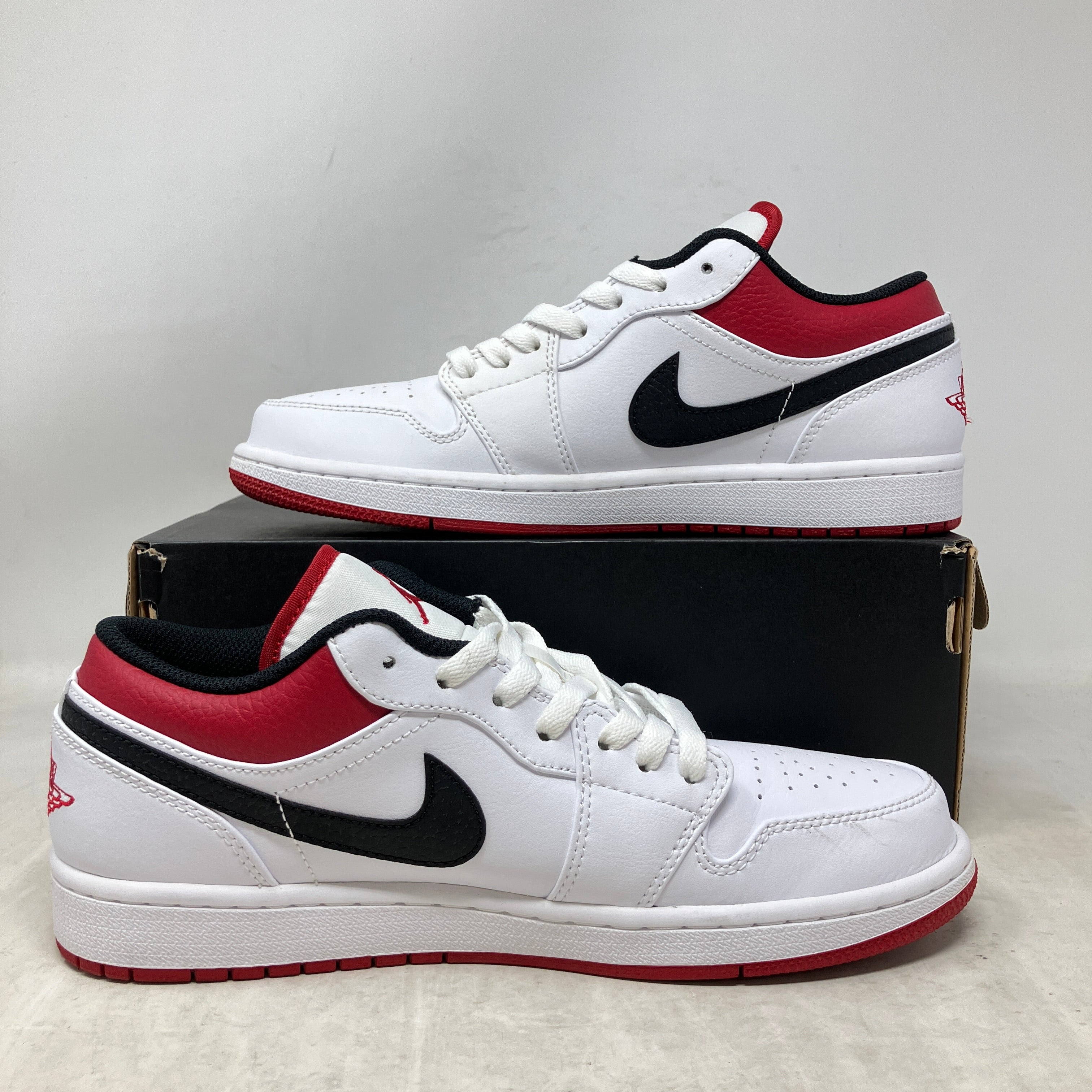 Jordan 1 Low White University Red Black