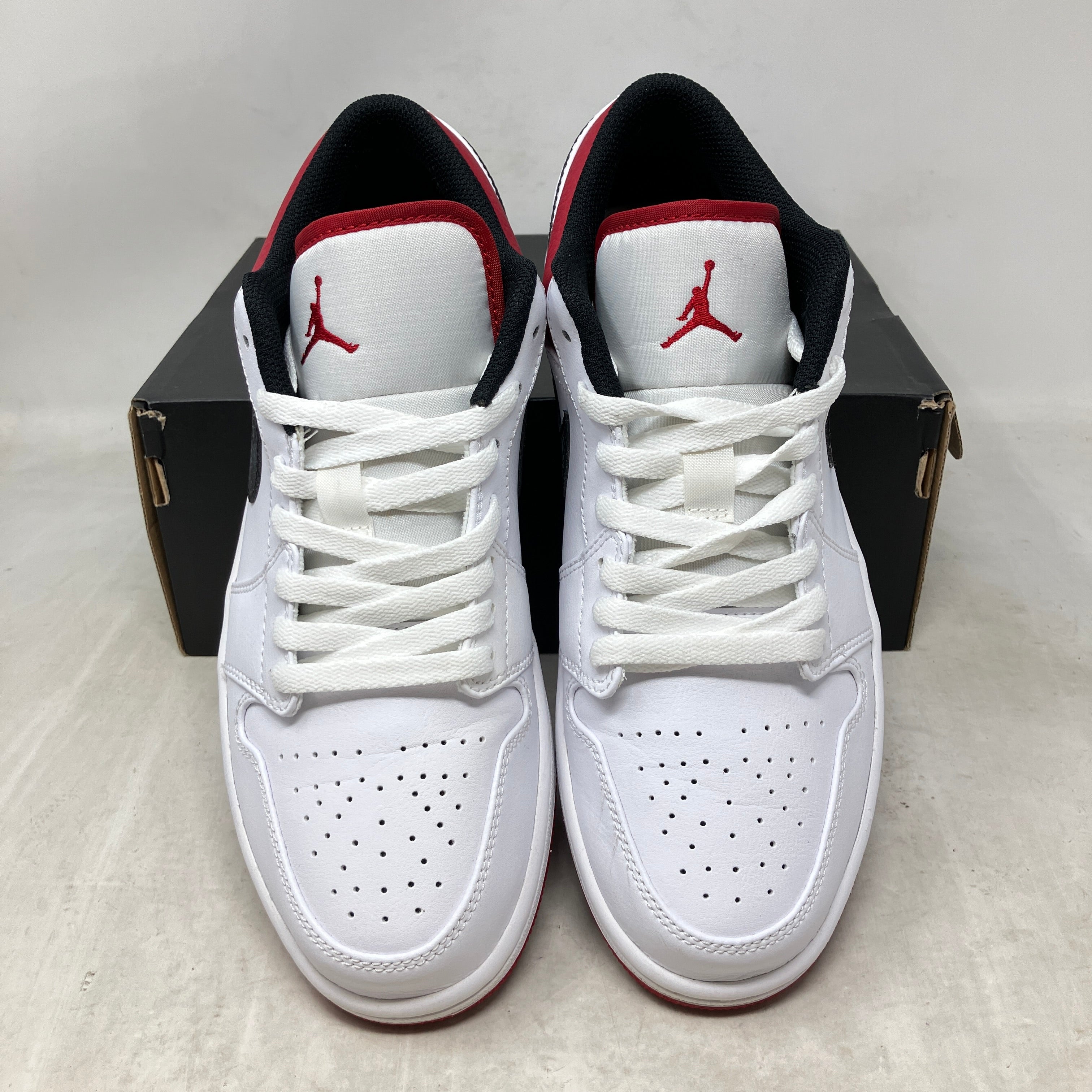 Jordan 1 Low White University Red Black