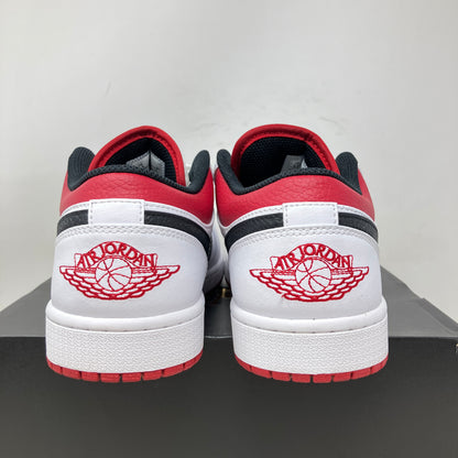 Jordan 1 Low White University Red Black