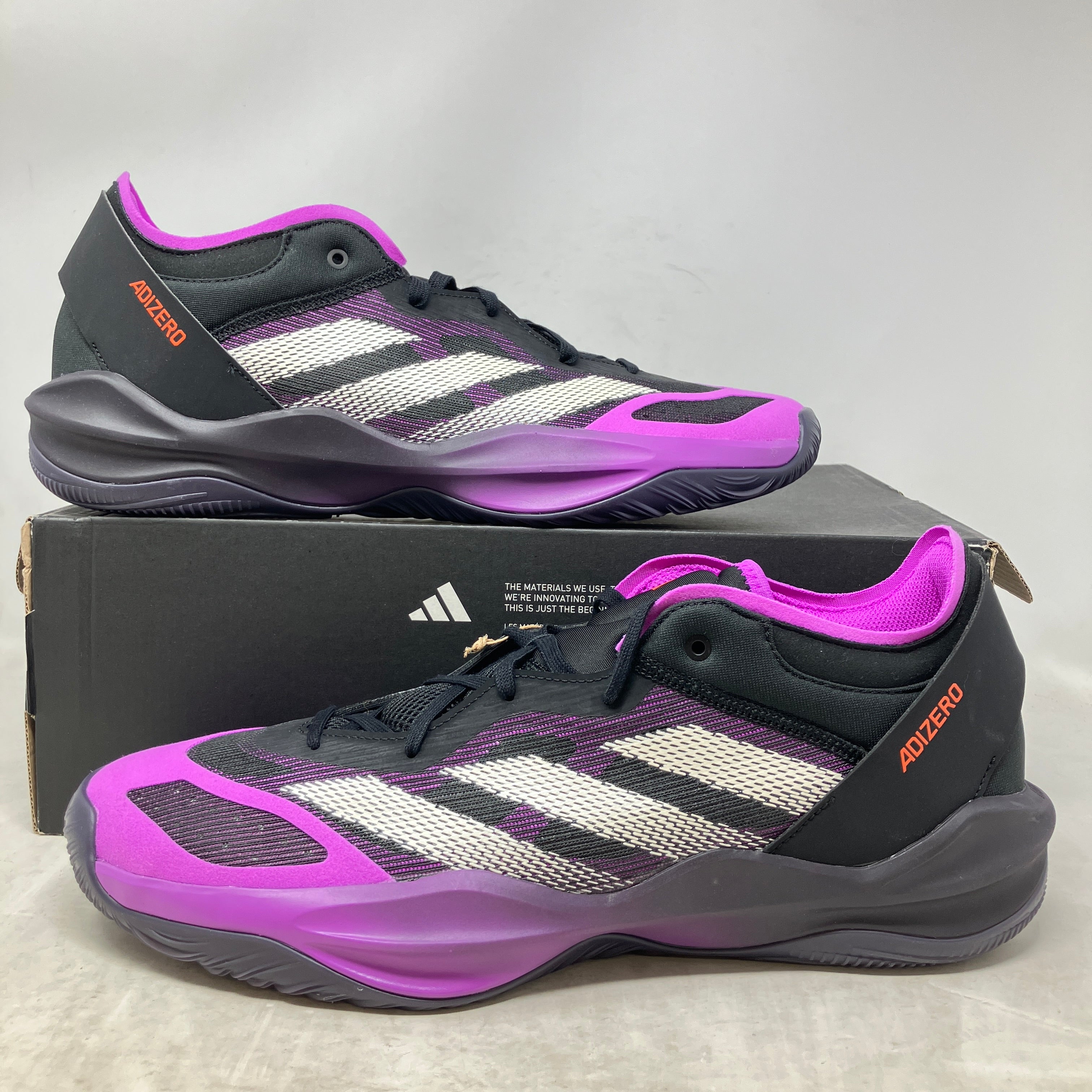 adidas Adizero Select 2.0 Low Core Black Purple Burst Aurora Black