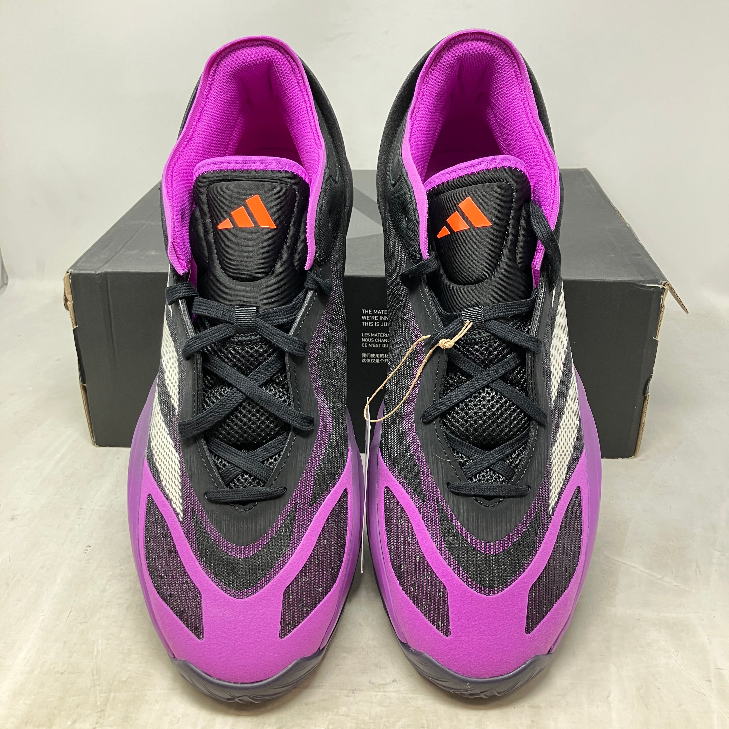 adidas Adizero Select 2.0 Low Core Black Purple Burst Aurora Black