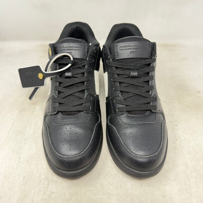OFF-WHITE Out Of Office "OOO" Low Tops Black White Gold