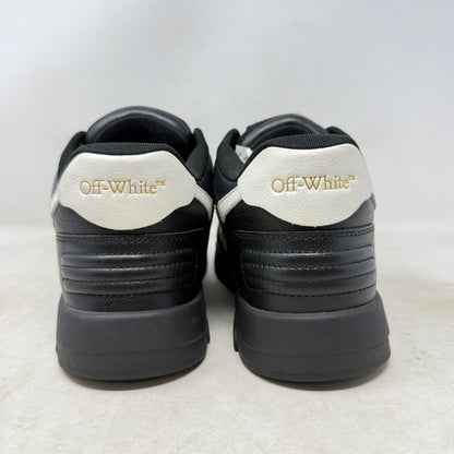 OFF-WHITE Out Of Office "OOO" Low Tops Black White Gold