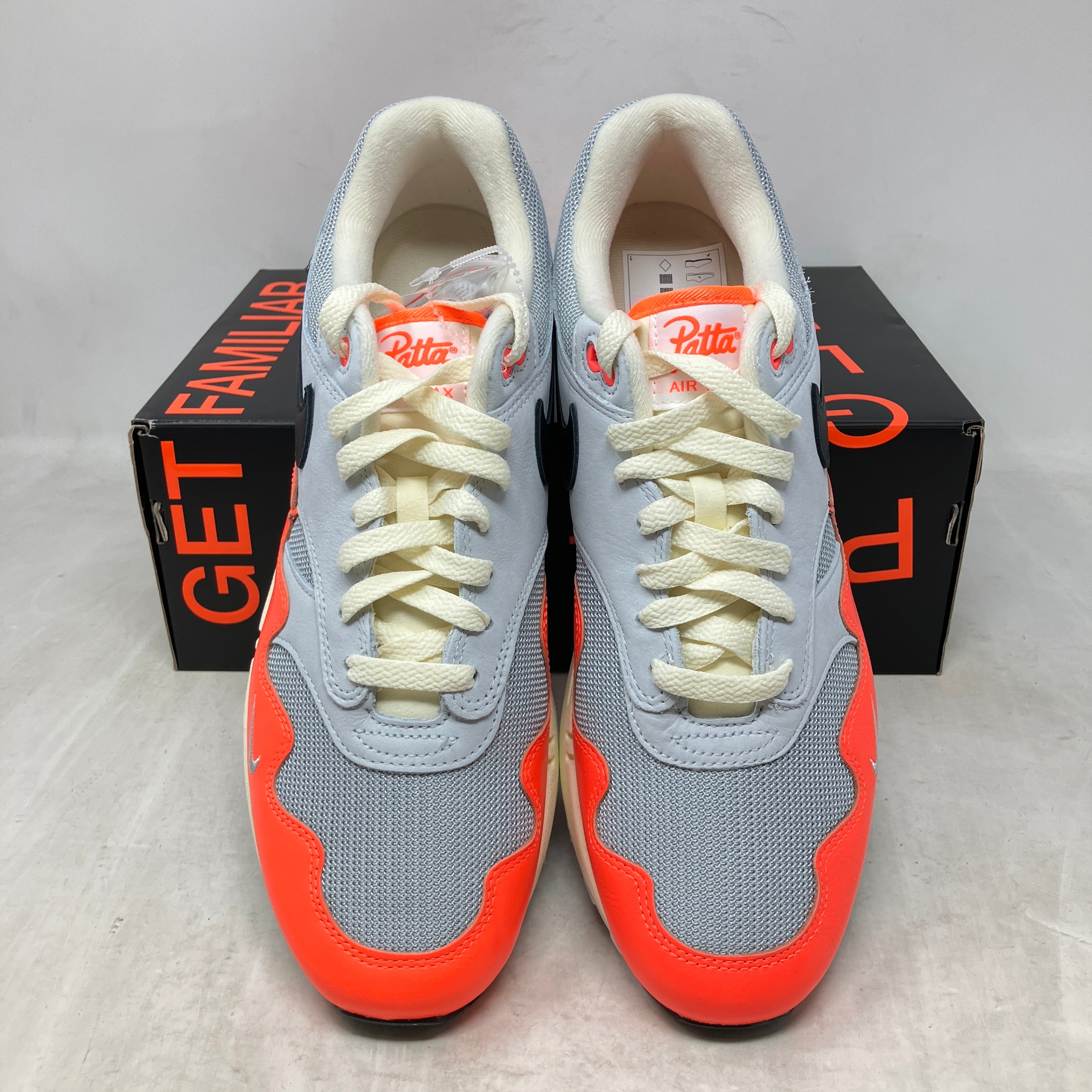 Nike Air Max 1 Patta Waves Hyper Crimson Pure Platinum (With Bracelet)