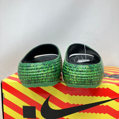 Nike ReactX Rejuven8 Slide .SWOOSH Touch Grass Dark Smoke Grey Kelly Green