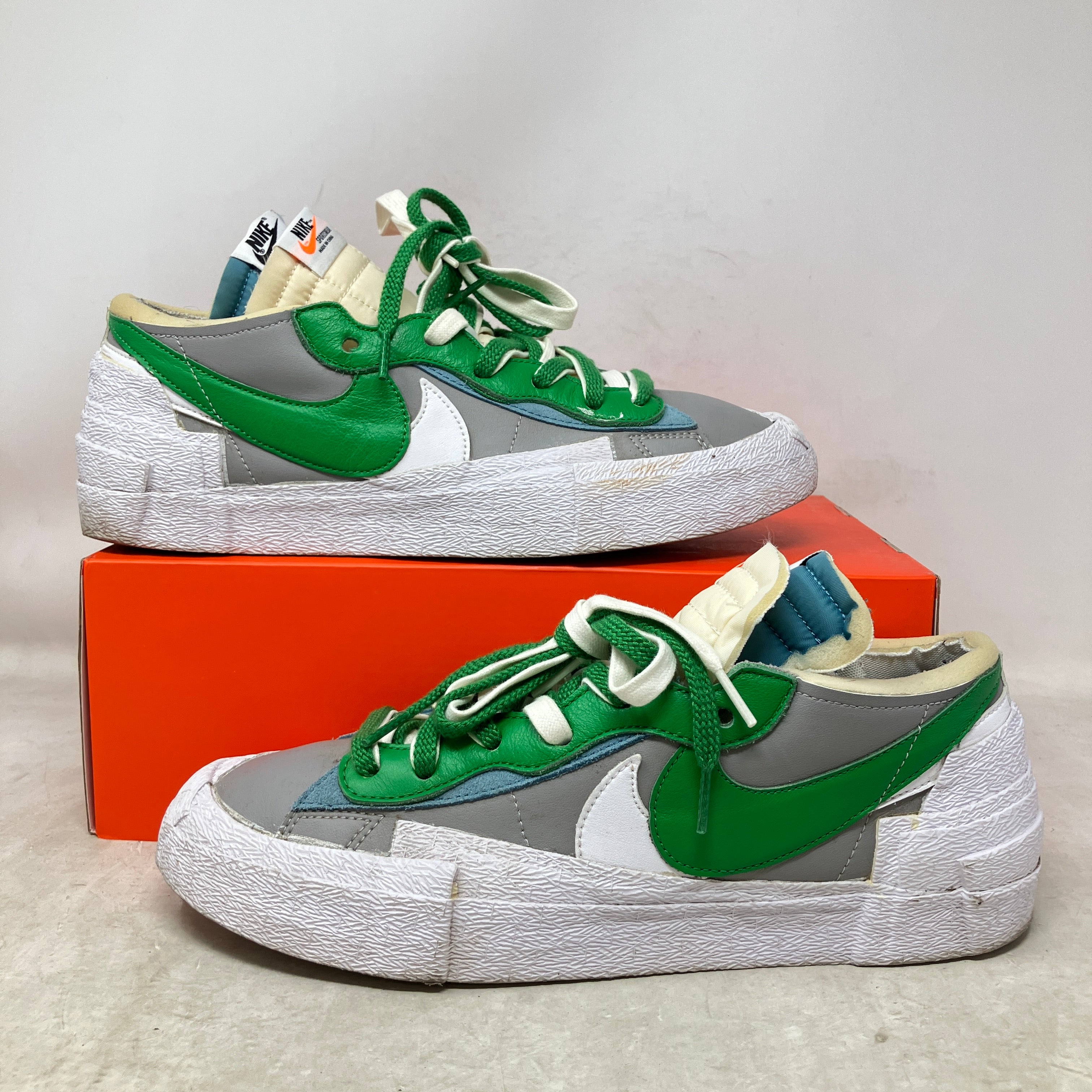 Nike Blazer Low sacai Medium Grey Classic Green