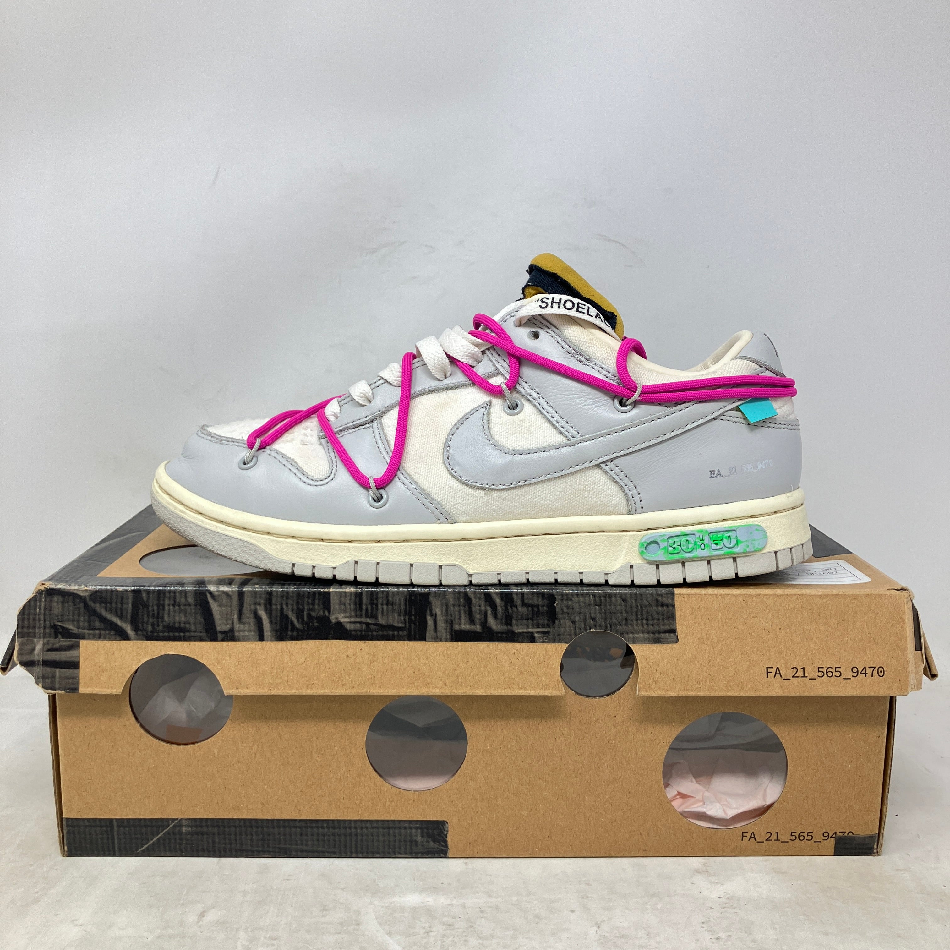 Nike Dunk Low Off-White Lot 30 – Hidden Realm