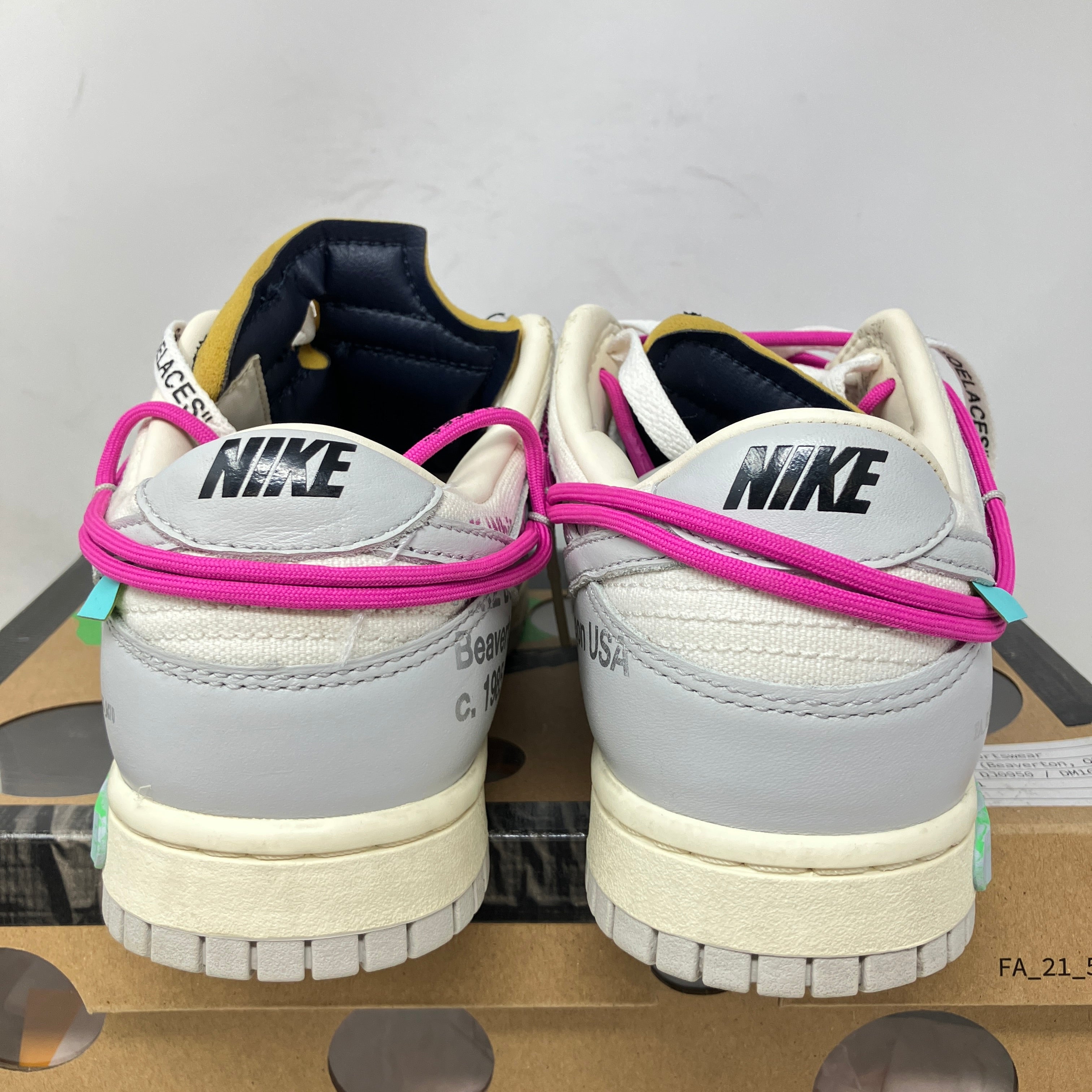 Nike Dunk Low Off-White Lot 30 – Hidden Realm