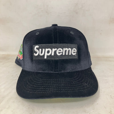 Supreme Box Logo Velvet Black Hat
