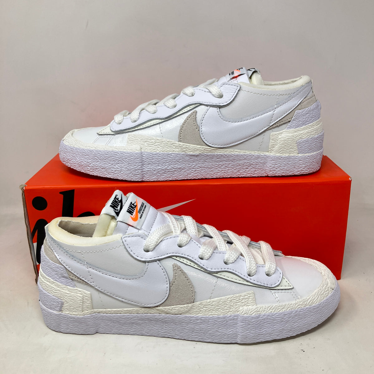 Nike Blazer Low sacai White Patent Leather