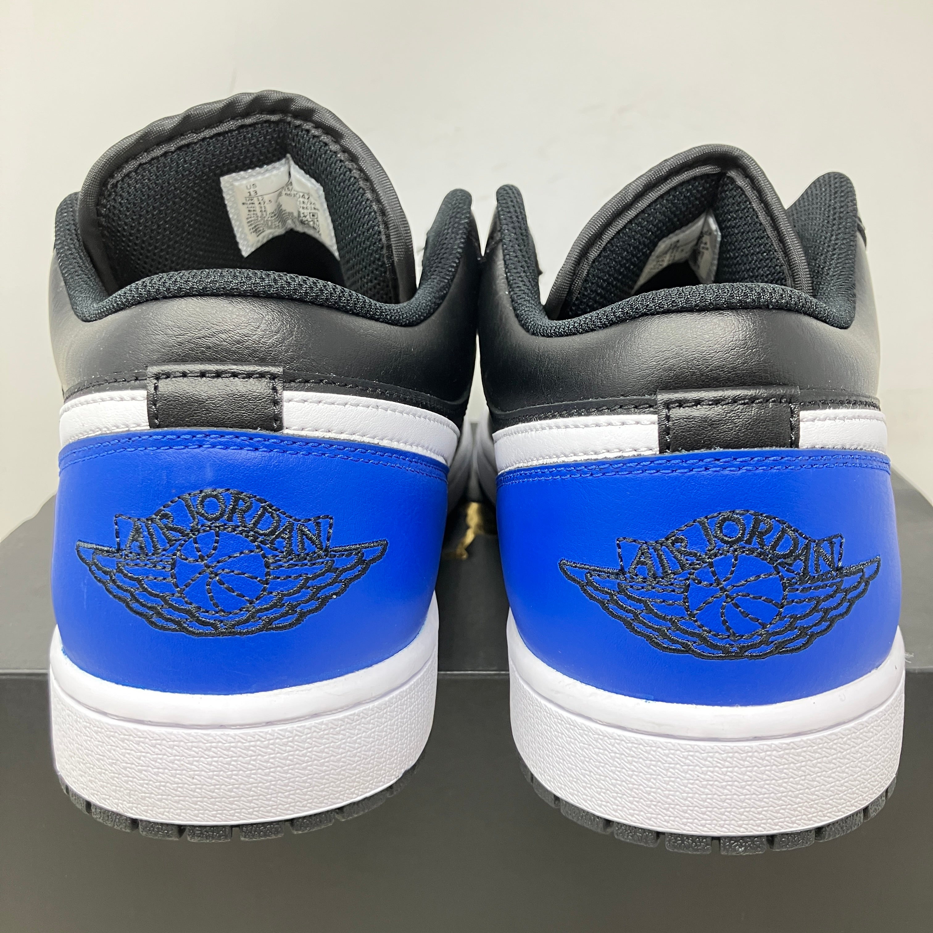 Jordan 1 Low Black Royal Toe