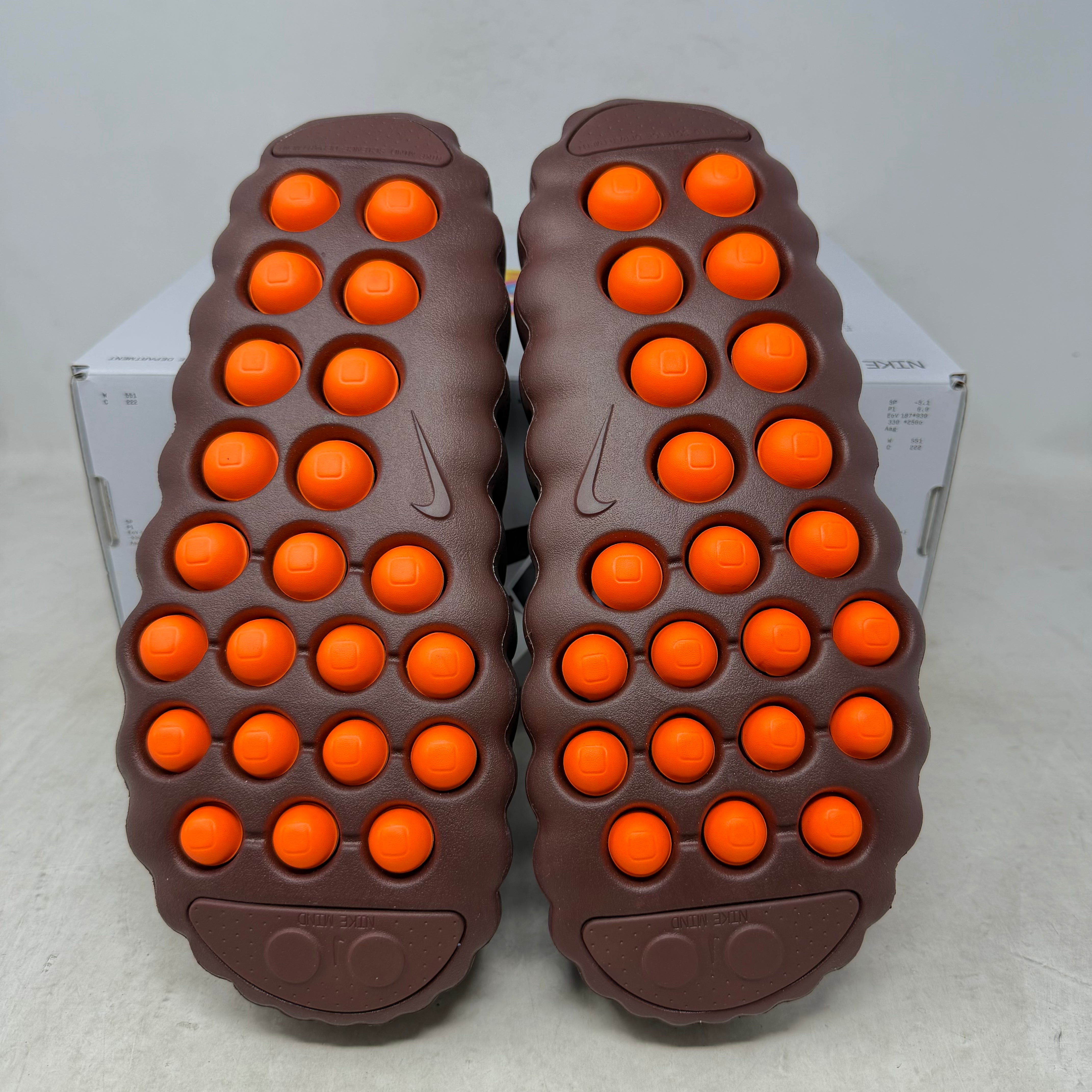 Nike Mind 001 Flyknit Slide Bronze Eclipse Total Orange
