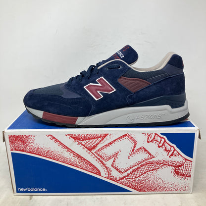 New Balance 998 Made in USA Navy Burgundy