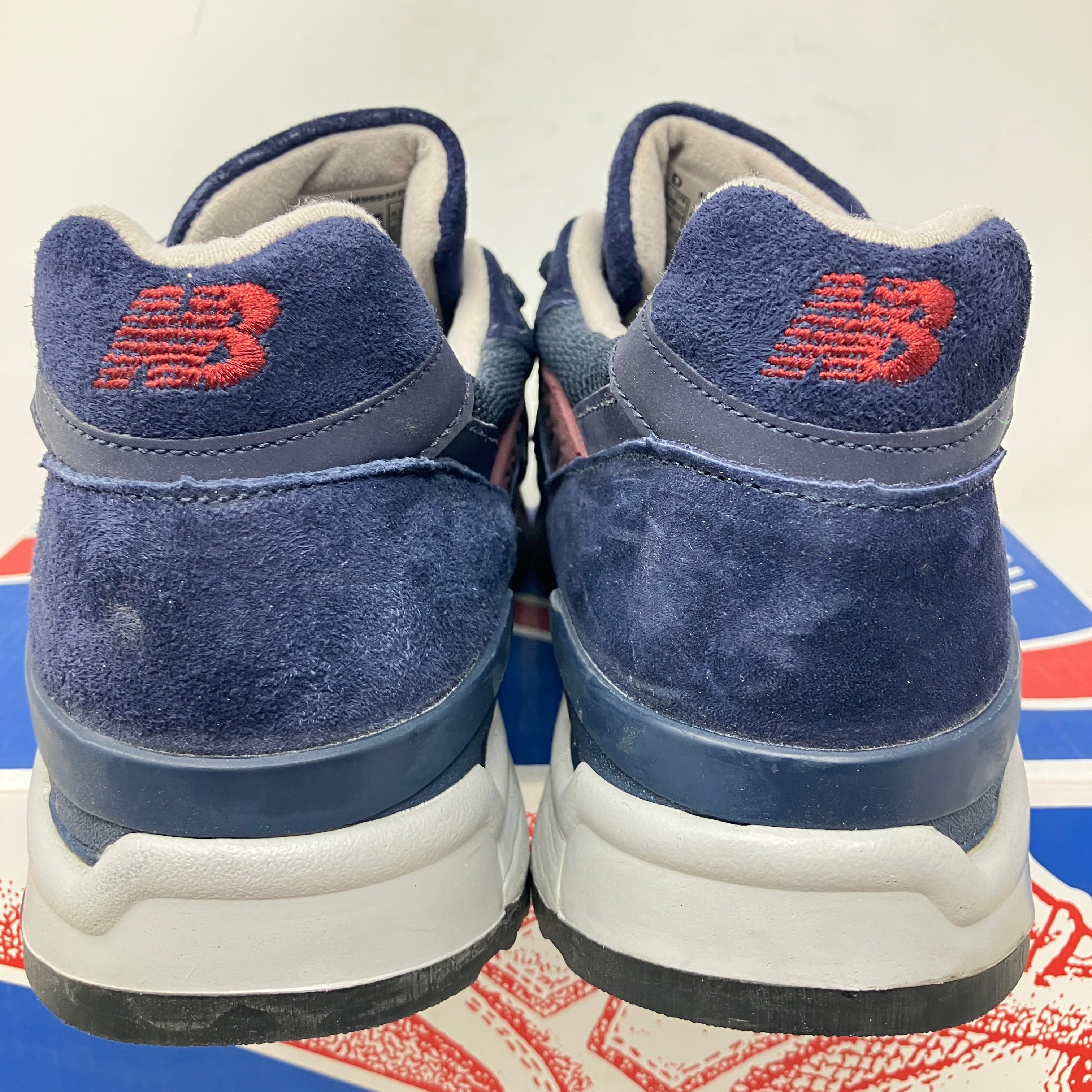 New Balance 998 Made in USA Navy Burgundy