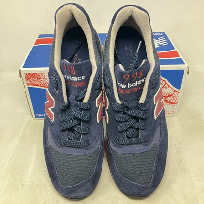New Balance 998 Made in USA Navy Burgundy