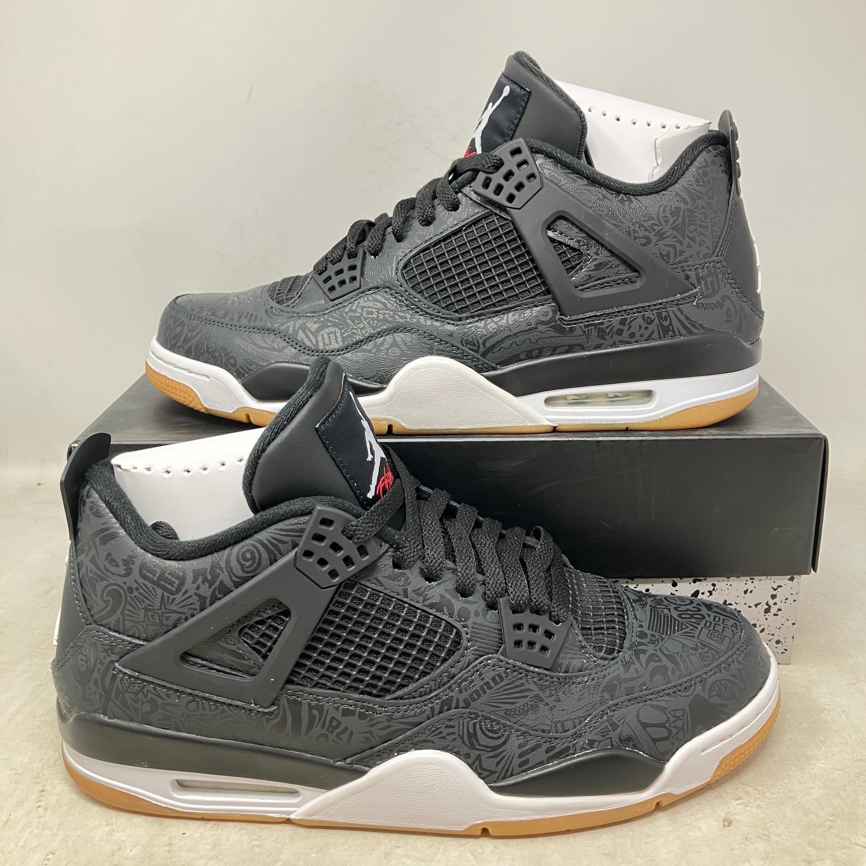 Jordan 4 Retro Laser Black Gum