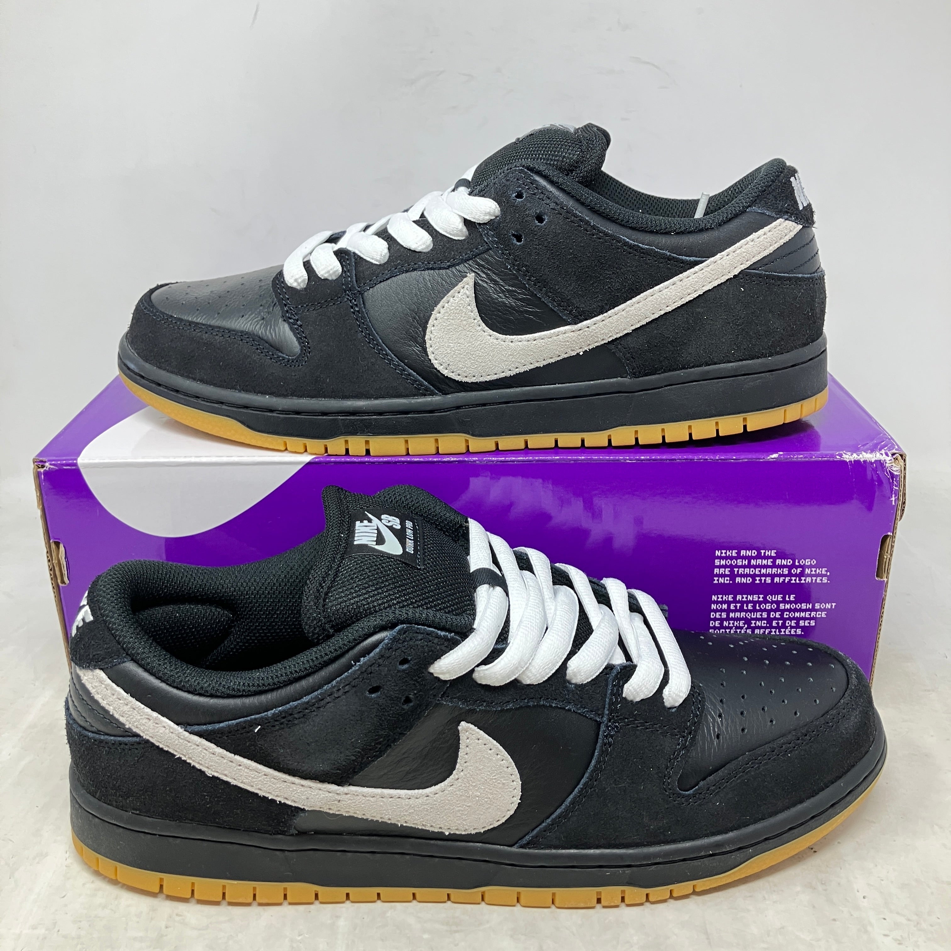 Nike Dunk Low Pro SB Black White Gum