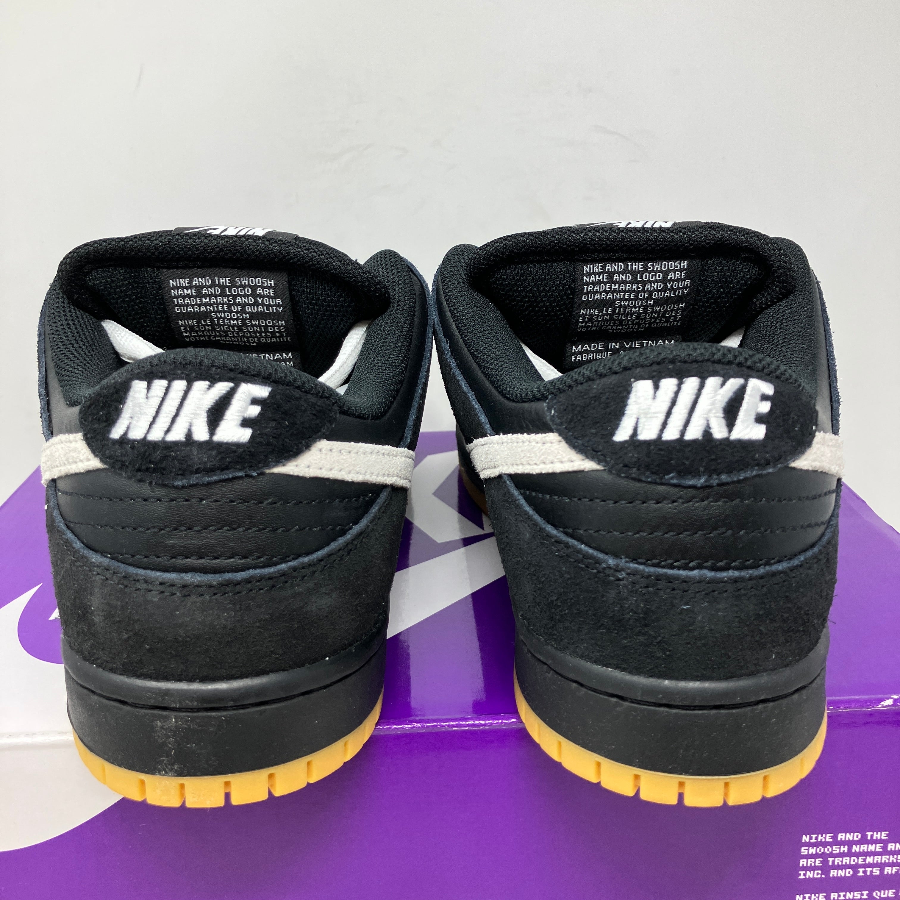 Nike Dunk Low Pro SB Black White Gum