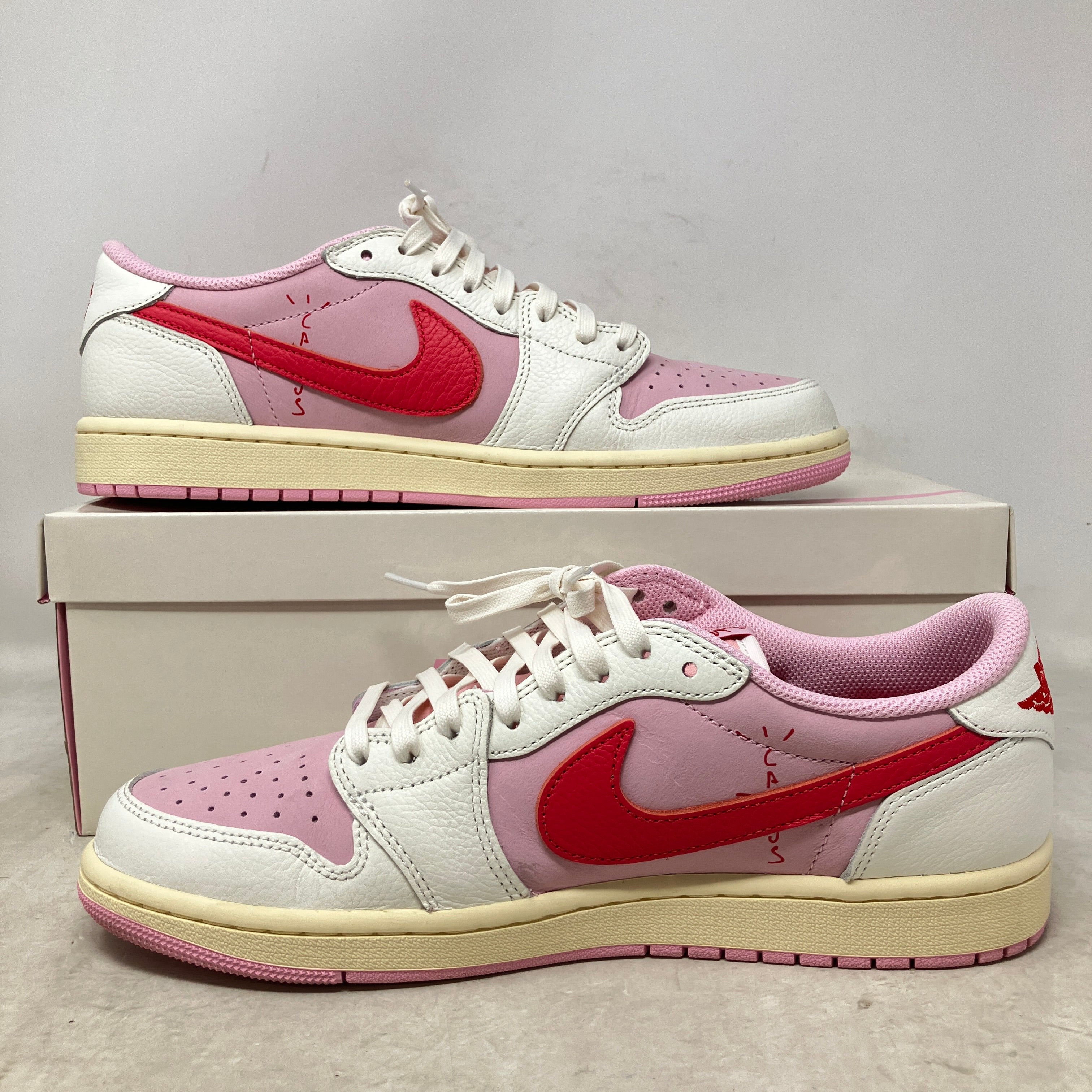 Jordan 1 Retro Low OG SP Travis Scott Sail Tropical Pink