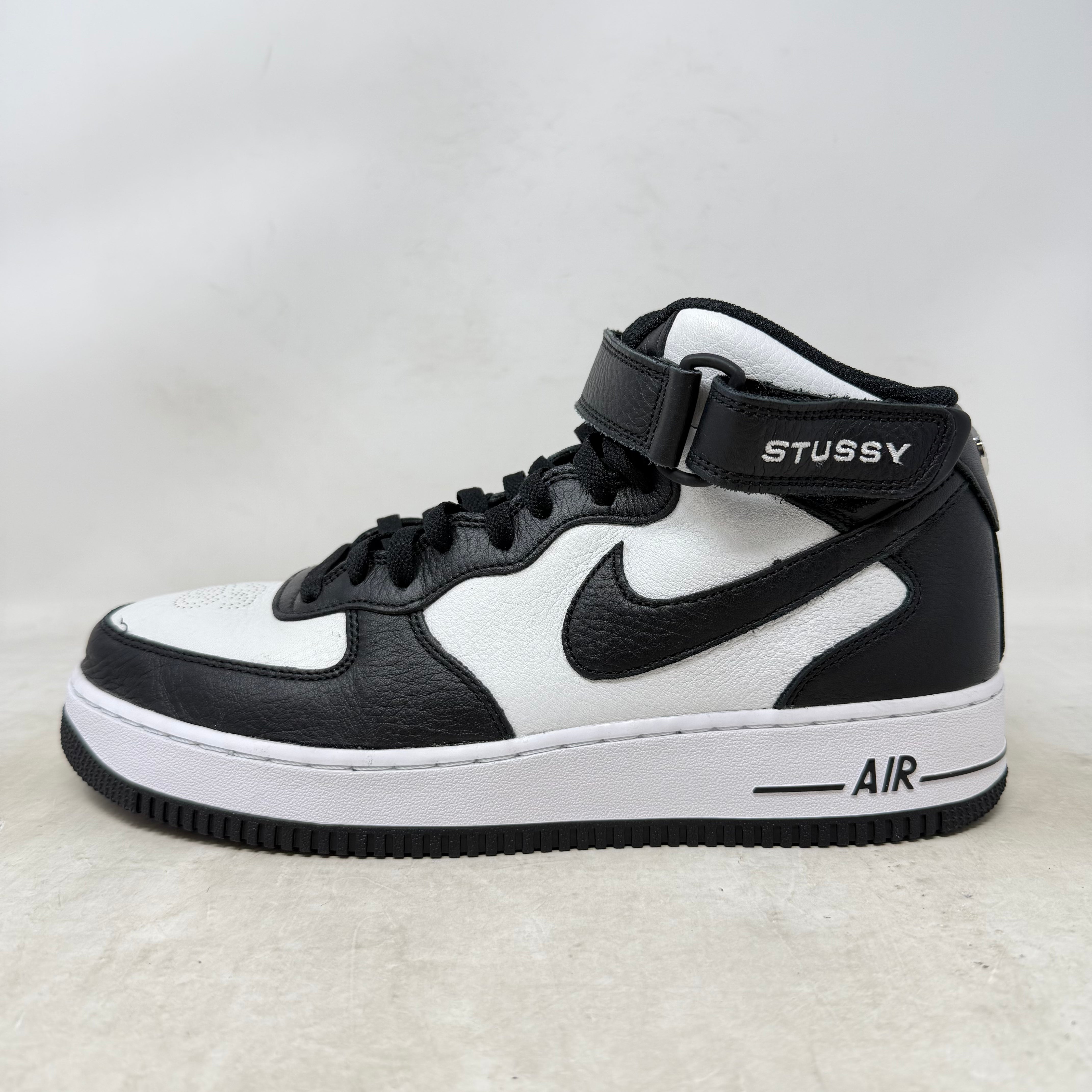 Nike Air Force 1 Mid Stussy Light Bone Black
