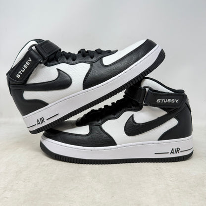 Nike Air Force 1 Mid Stussy Light Bone Black