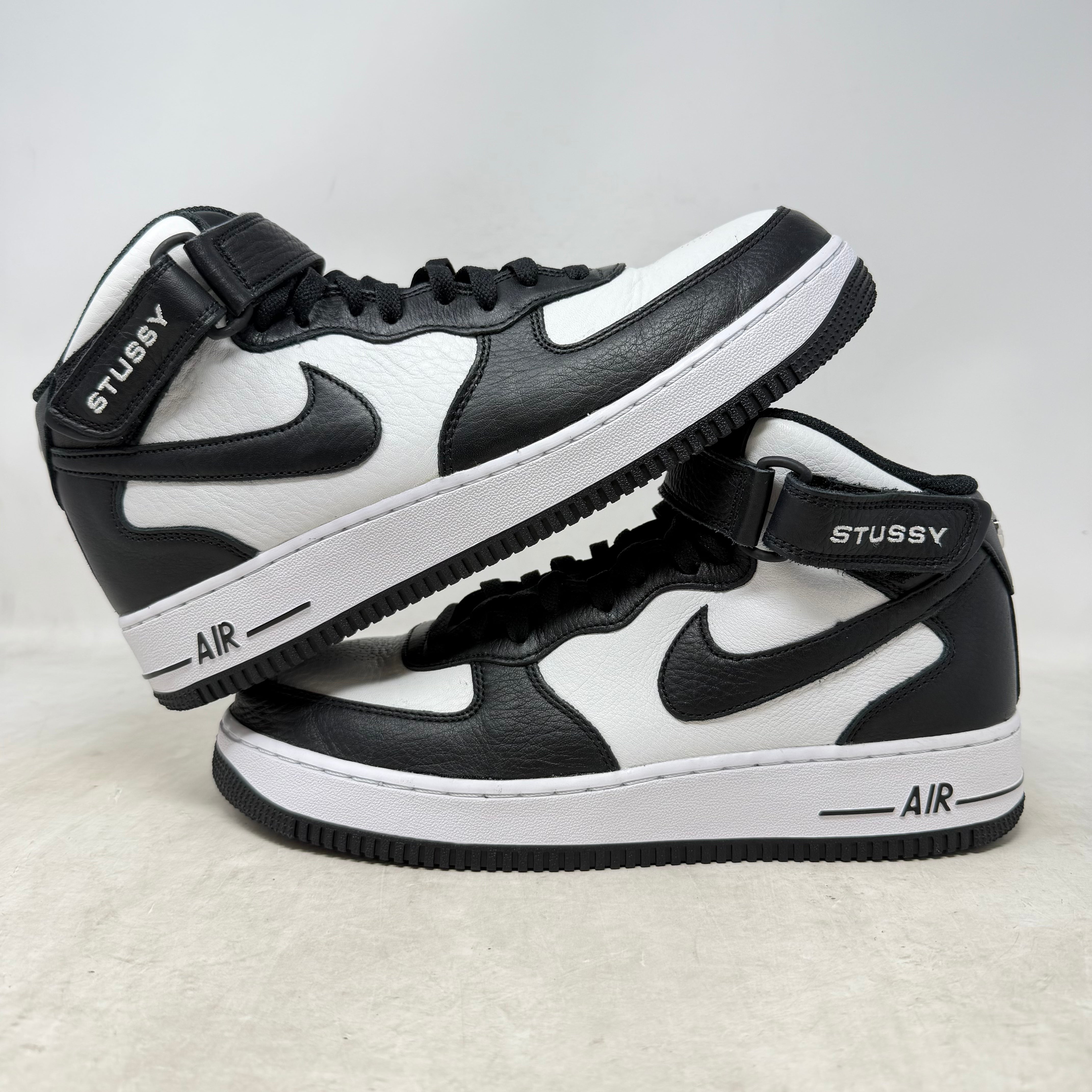 Nike Air Force 1 Mid Stussy Light Bone Black