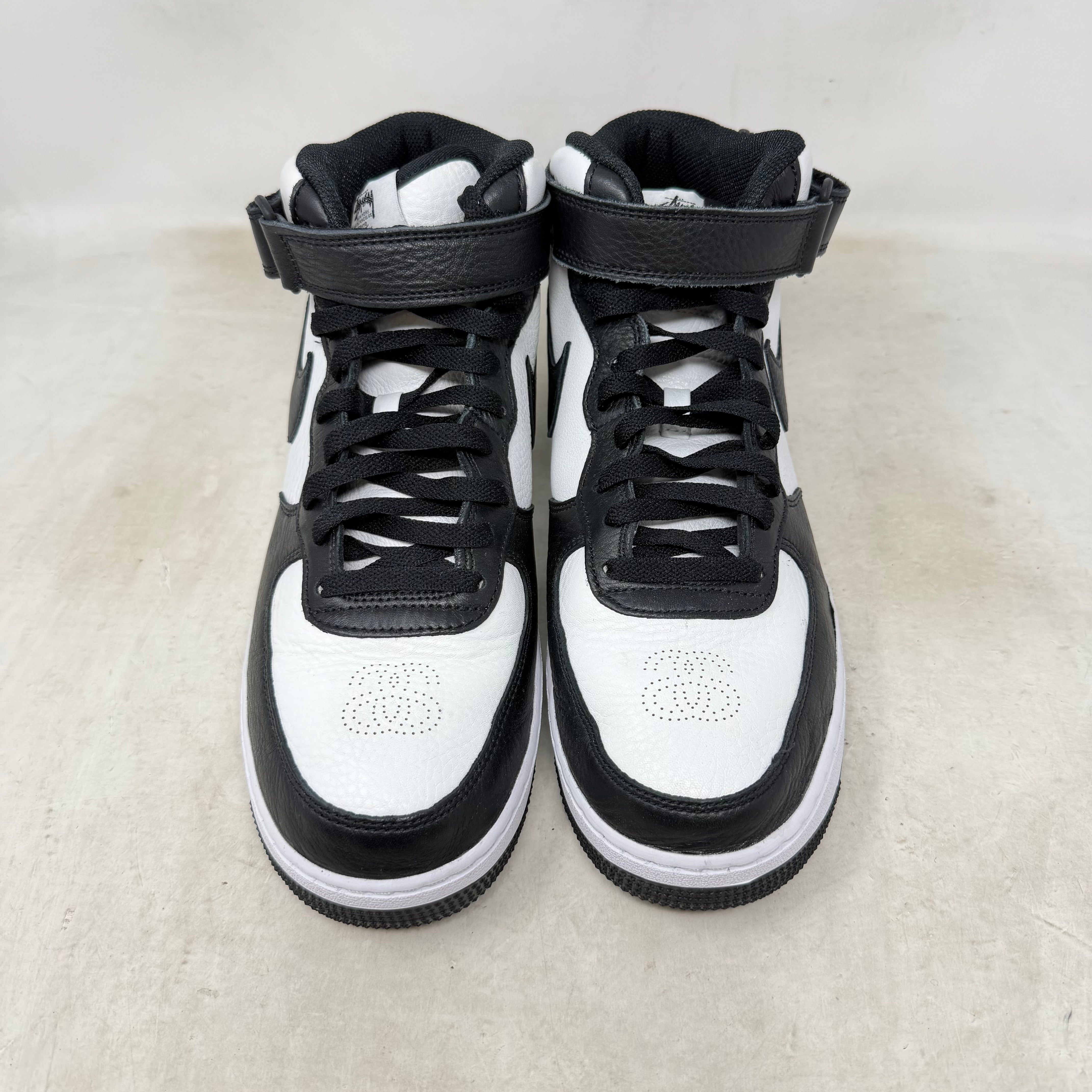 Nike Air Force 1 Mid Stussy Light Bone Black