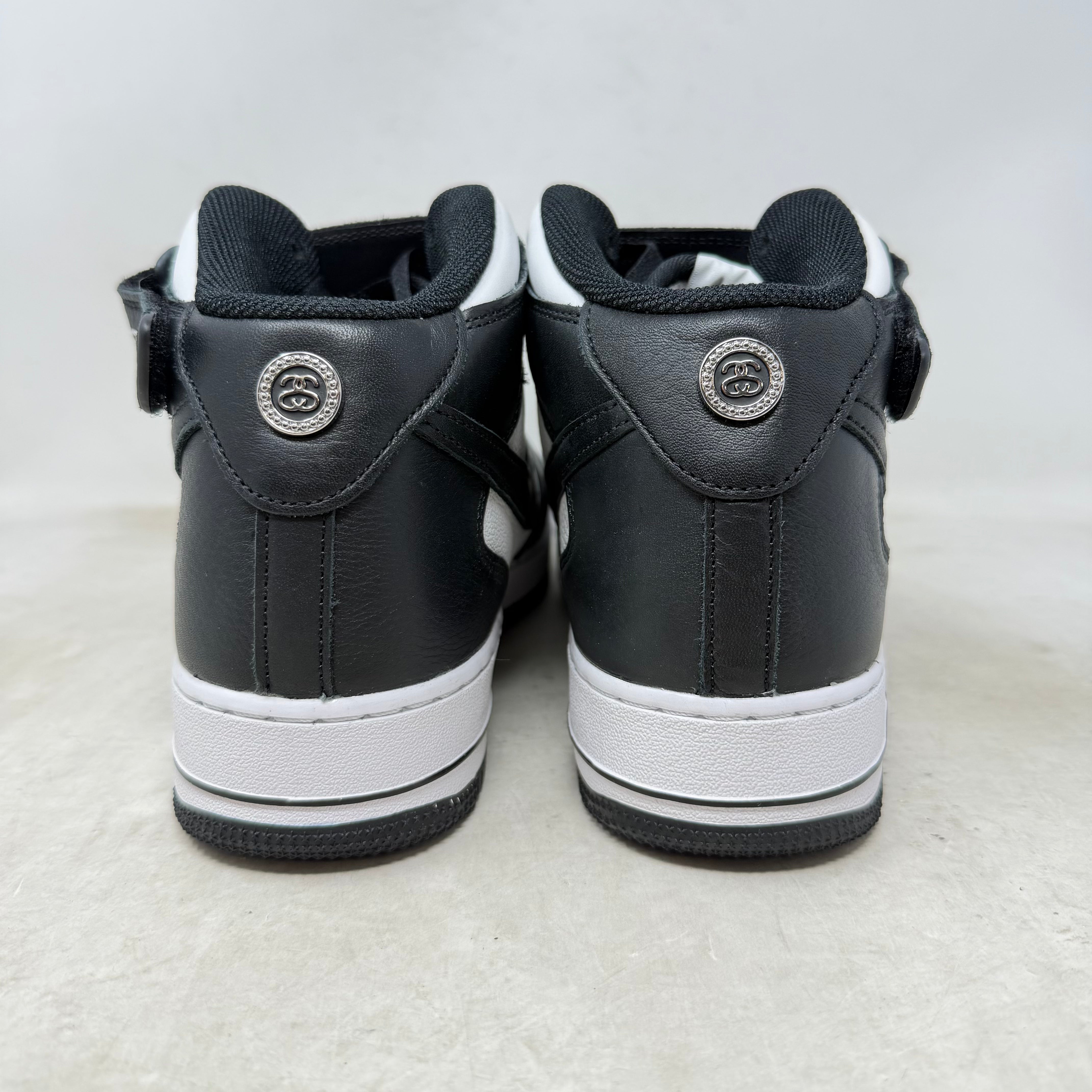 Nike Air Force 1 Mid Stussy Light Bone Black