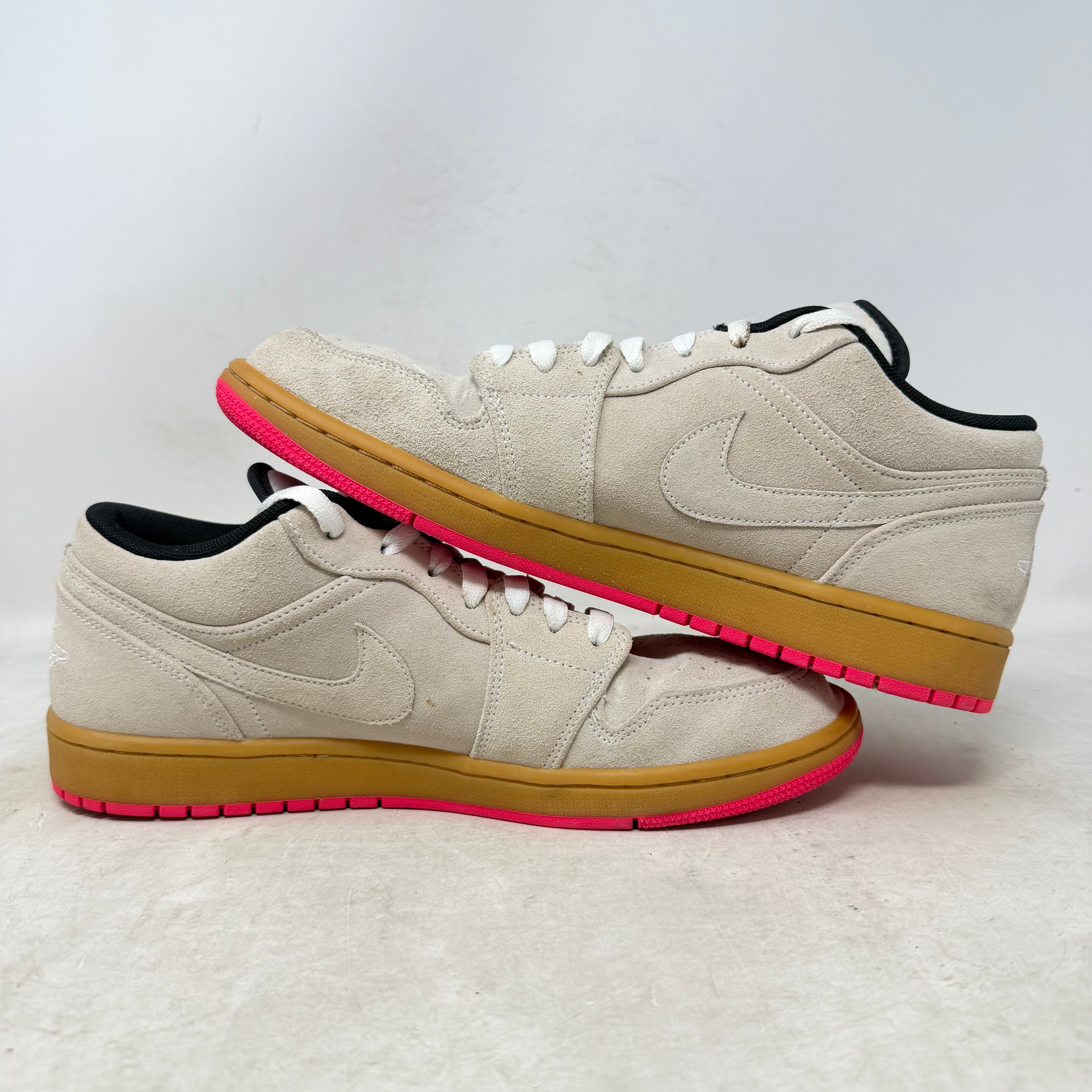 Jordan 1 Low White Gum Hyper Pink