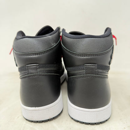 Jordan 1 Retro High Black Satin Gym Red