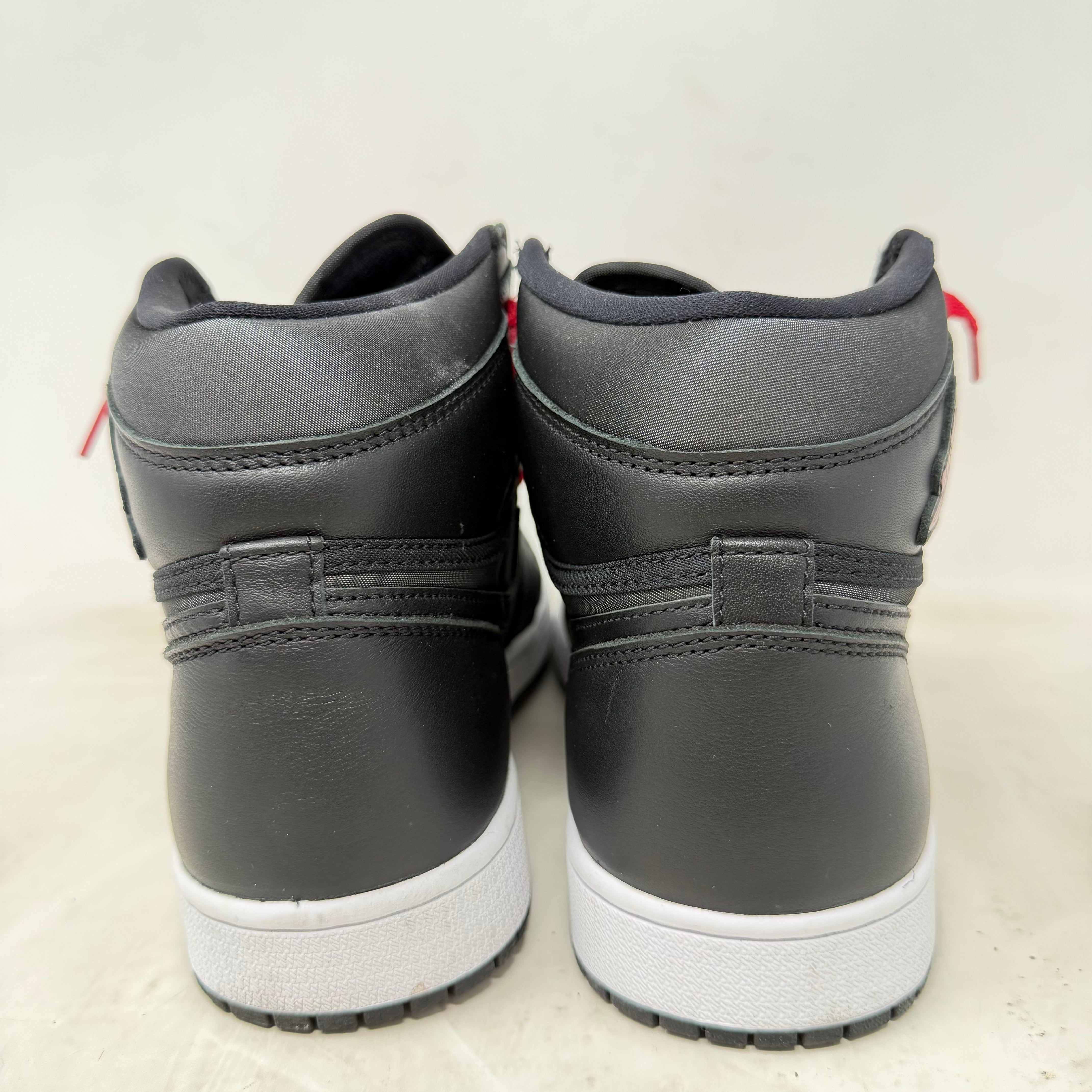Jordan 1 Retro High Black Satin Gym Red