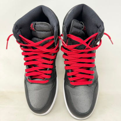 Jordan 1 Retro High Black Satin Gym Red