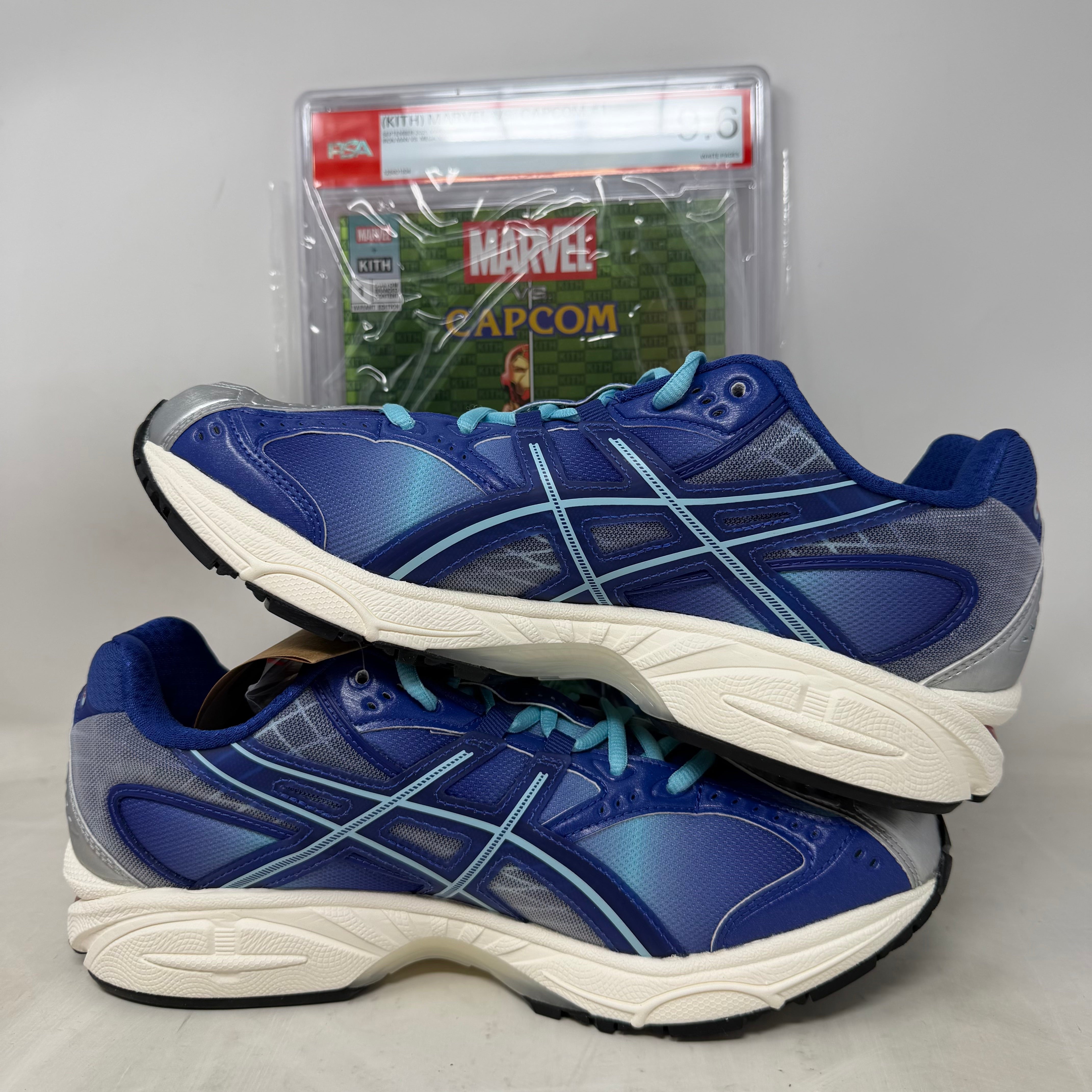 ASICS Gel-Nimbus 10.1 Kith Marvel vs. Capcom Iron Man vs. Mega Man Sealed Box (Comic Included)