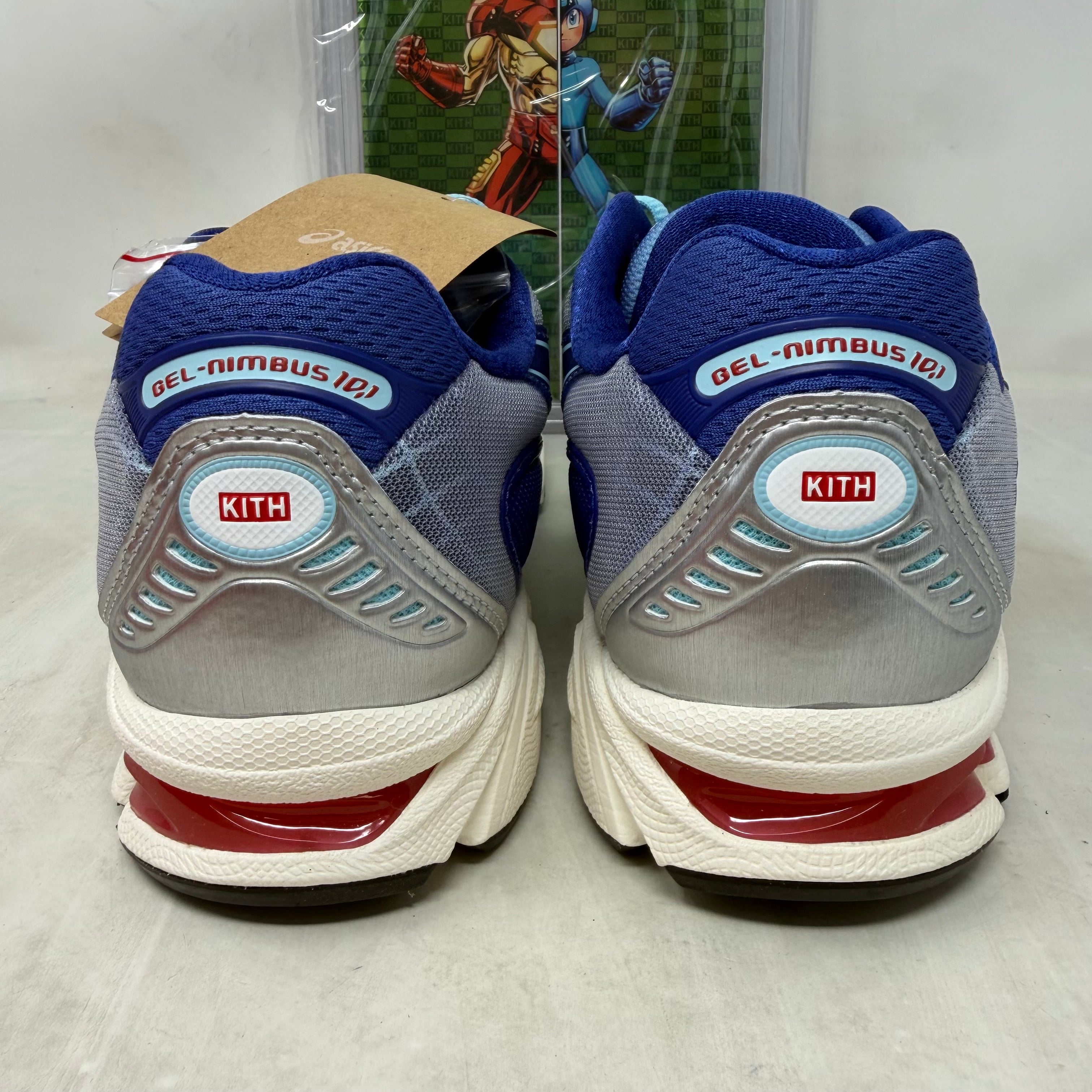 ASICS Gel-Nimbus 10.1 Kith Marvel vs. Capcom Iron Man vs. Mega Man Sealed Box (Comic Included)