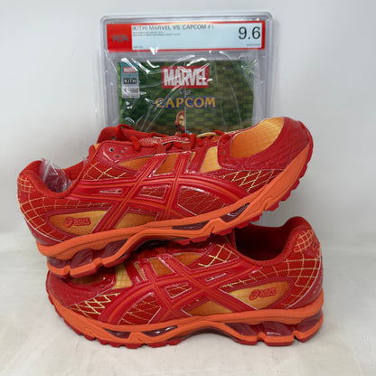 ASICS Gel-Nimbus 10.1 Kith Marvel vs. Capcom Iron Man vs. Mega Man Sealed Box (Comic Included)