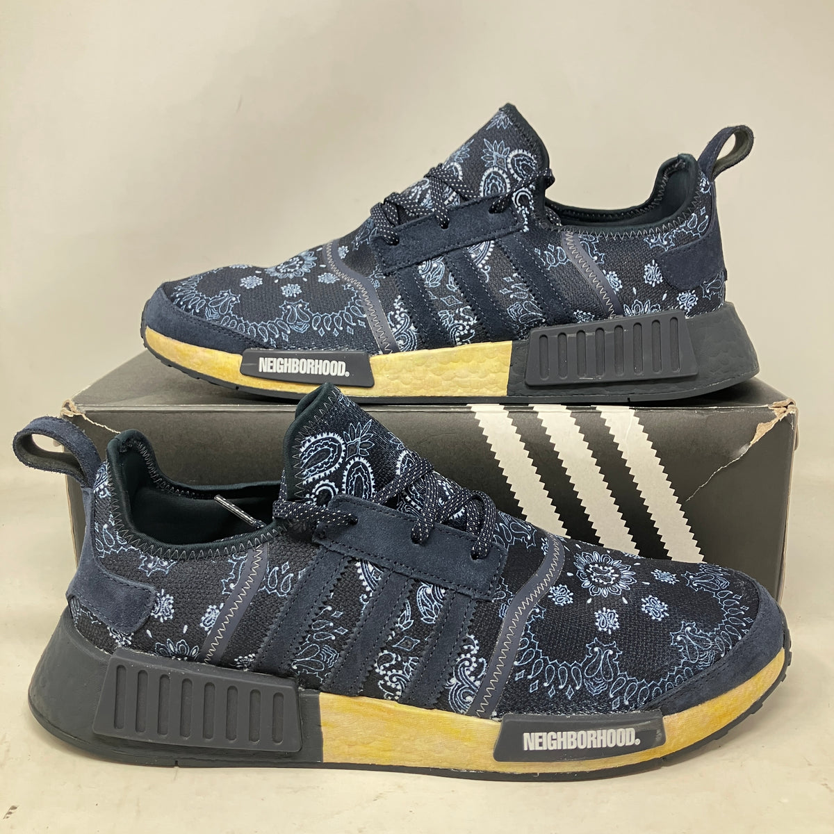 adidas NMD R1 Neighborhood Paisley Night Navy