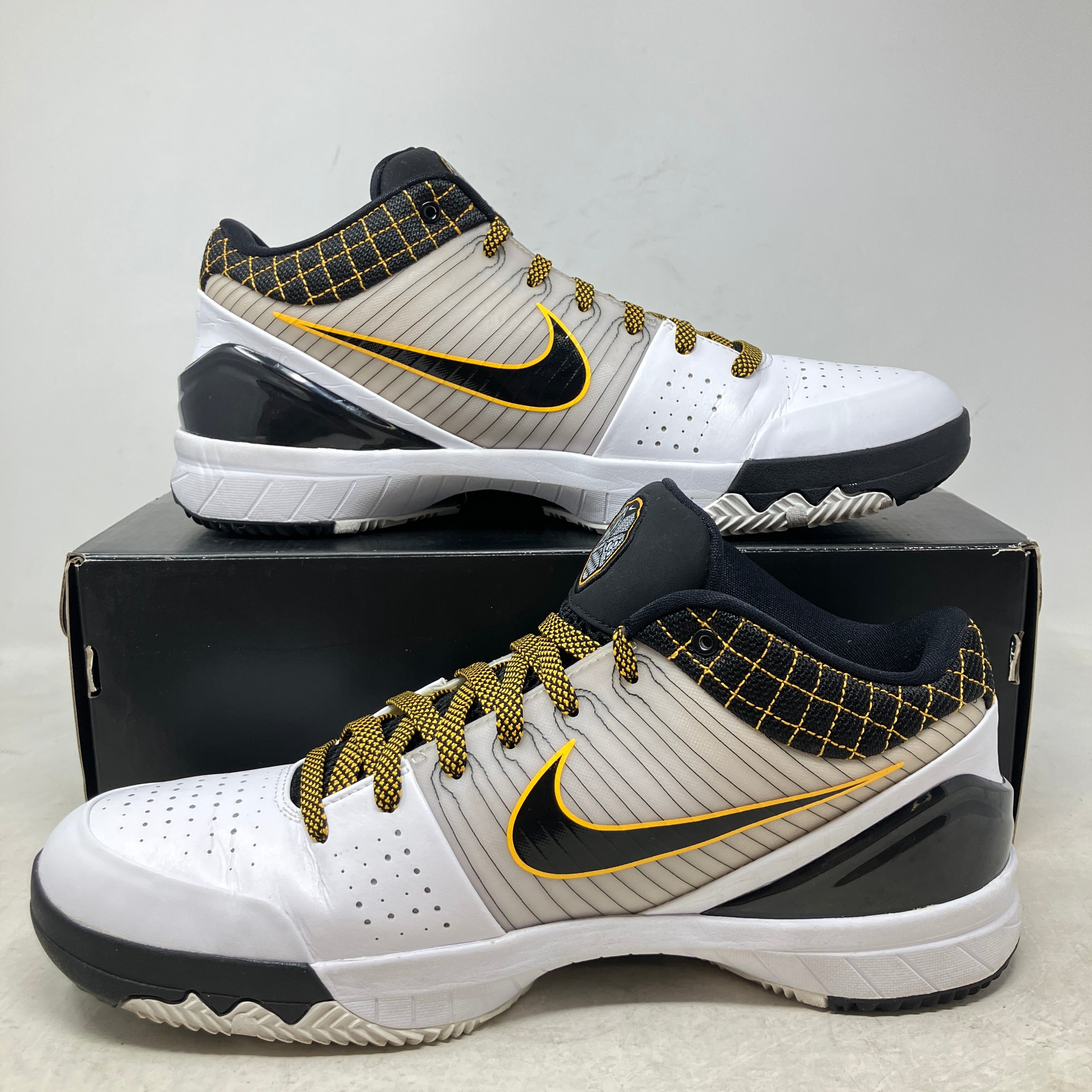 Nike Kobe 4 Protro White Black Del Sol