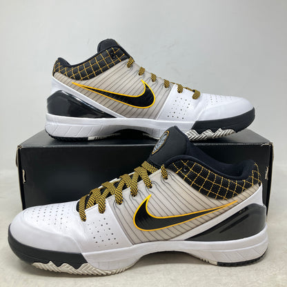 Nike Kobe 4 Protro White Black Del Sol