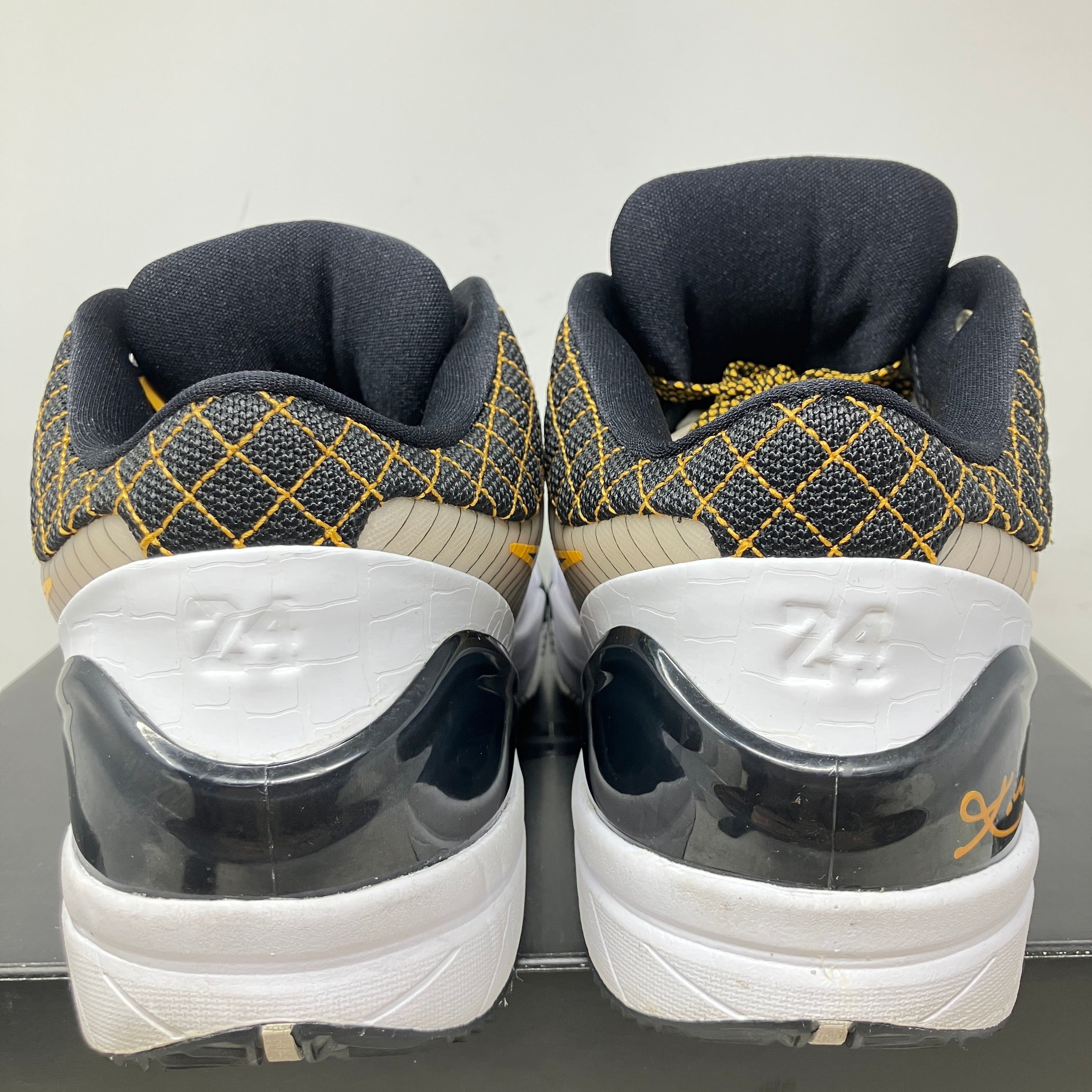 Nike Kobe 4 Protro White Black Del Sol