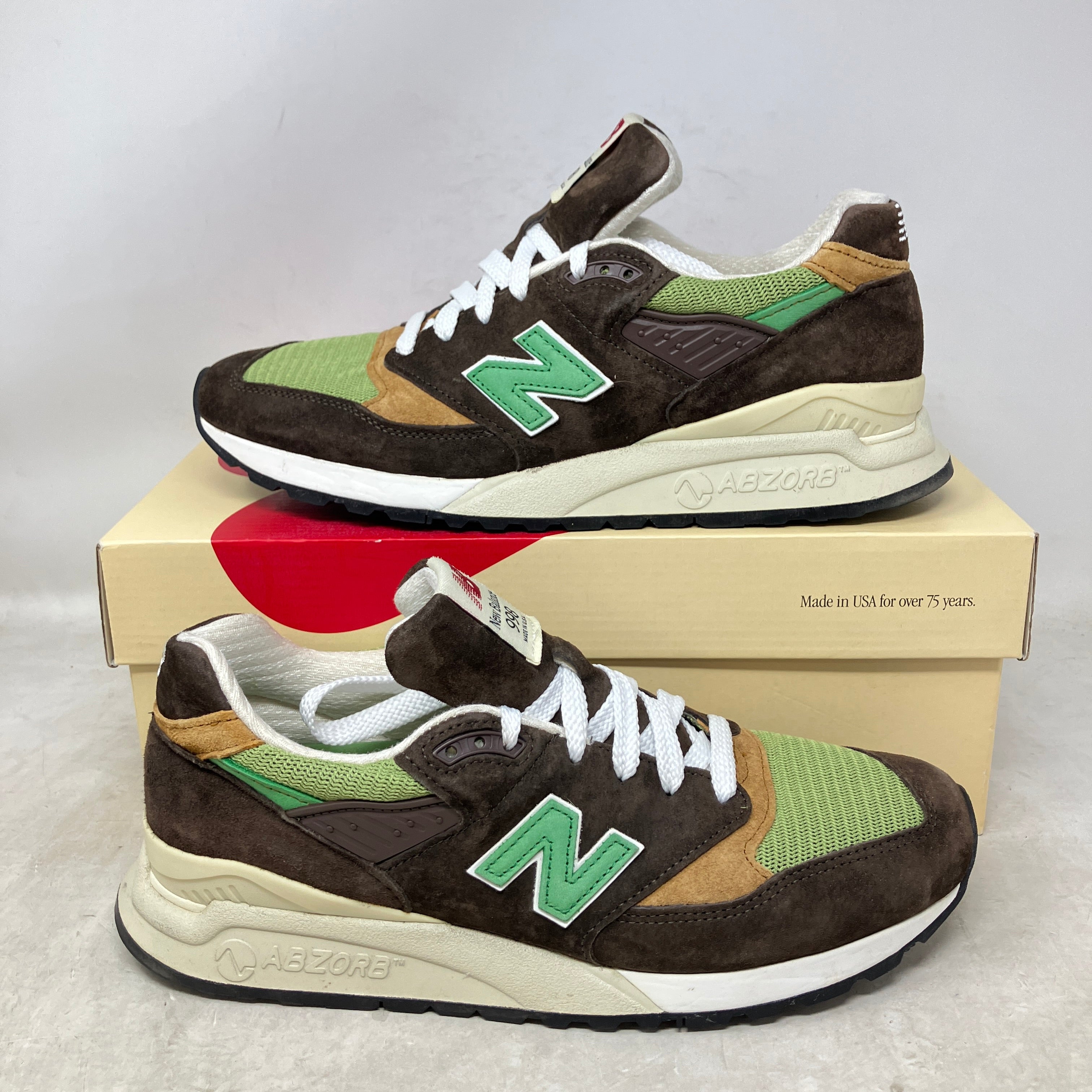 New Balance 998 MiUSA Teddy Santis Brown Green