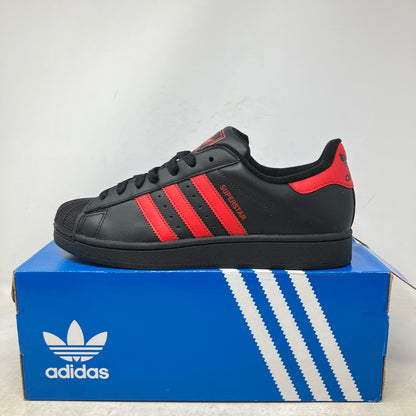 adidas Superstar II Black Better Scarlet
