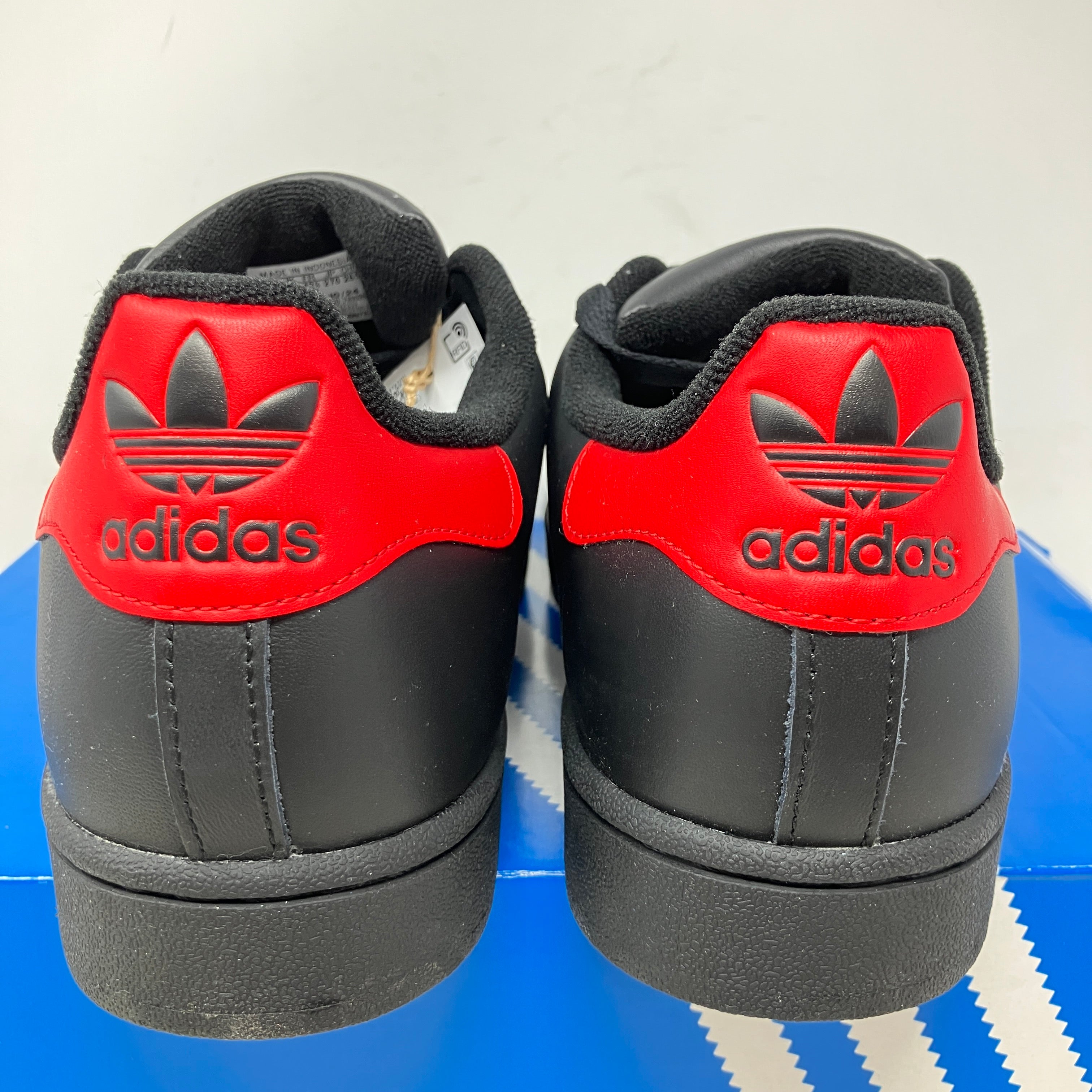 adidas Superstar II Black Better Scarlet