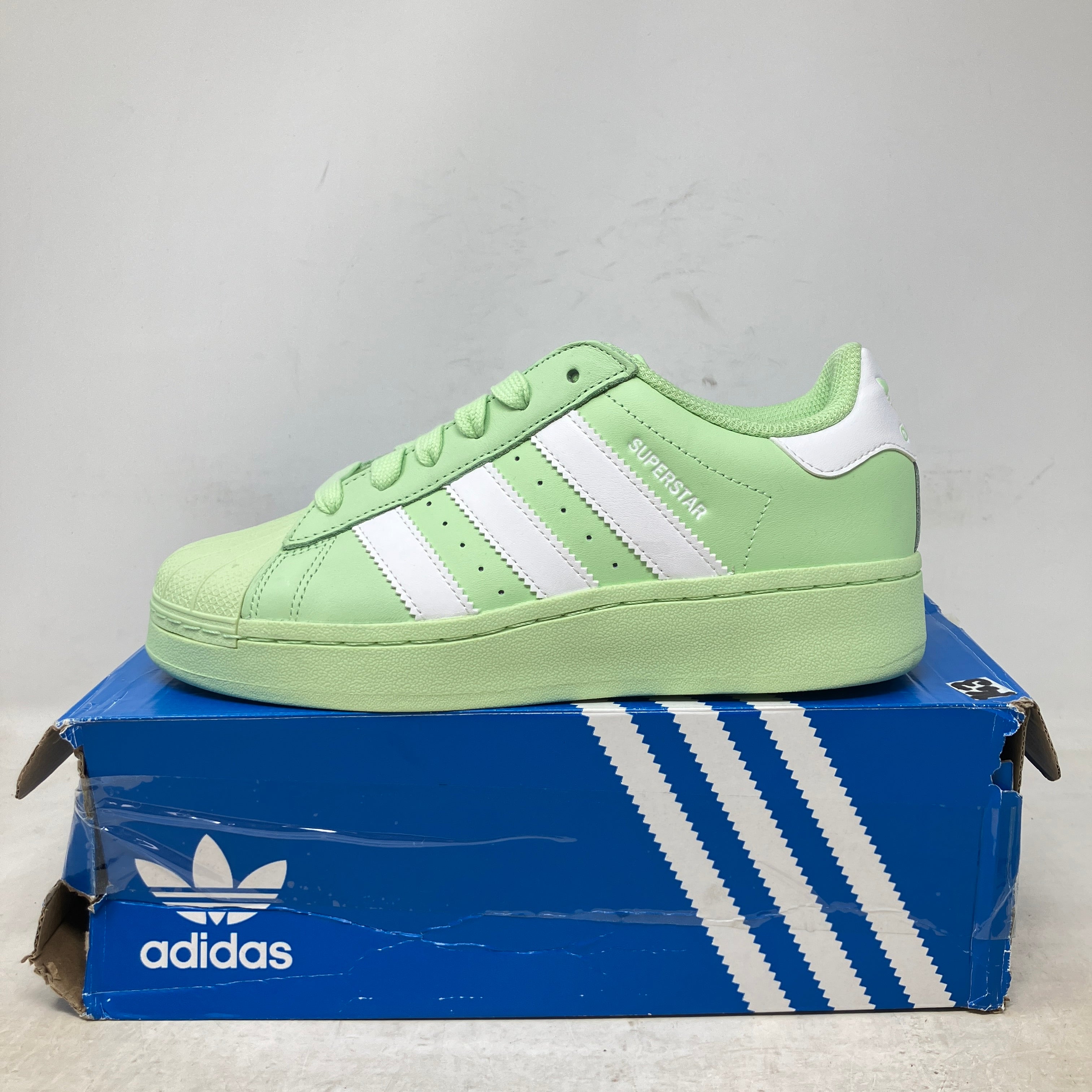 adidas Superstar XLG Semi Green Spark Cloud White (Women's)