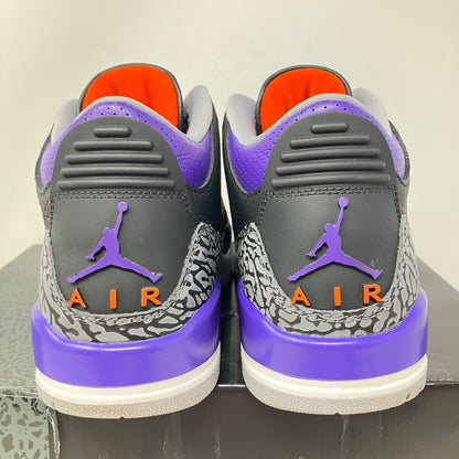 Jordan 3 Retro Black Court Purple