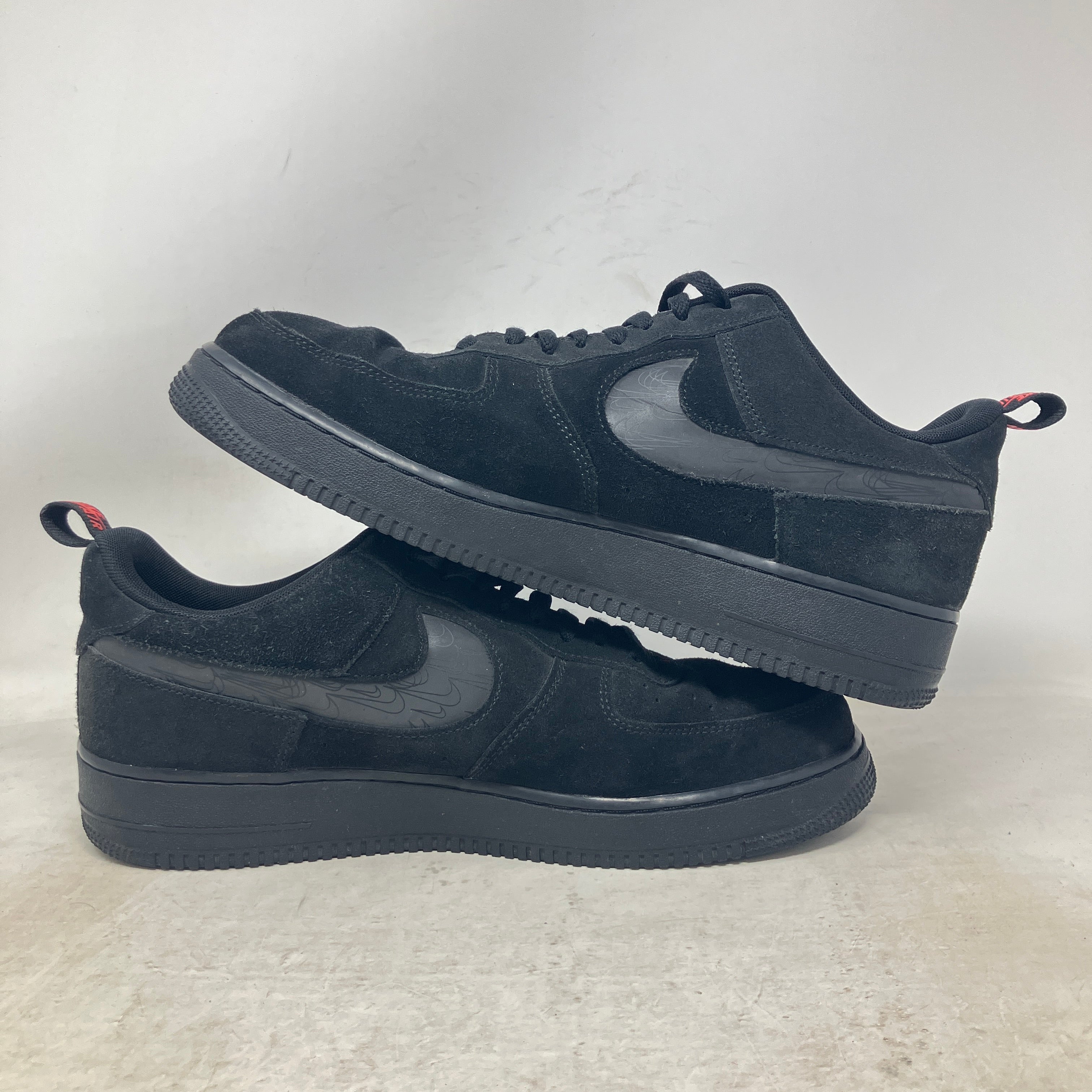 Nike Air Force 1 Low Multi-Swoosh Black Crimson