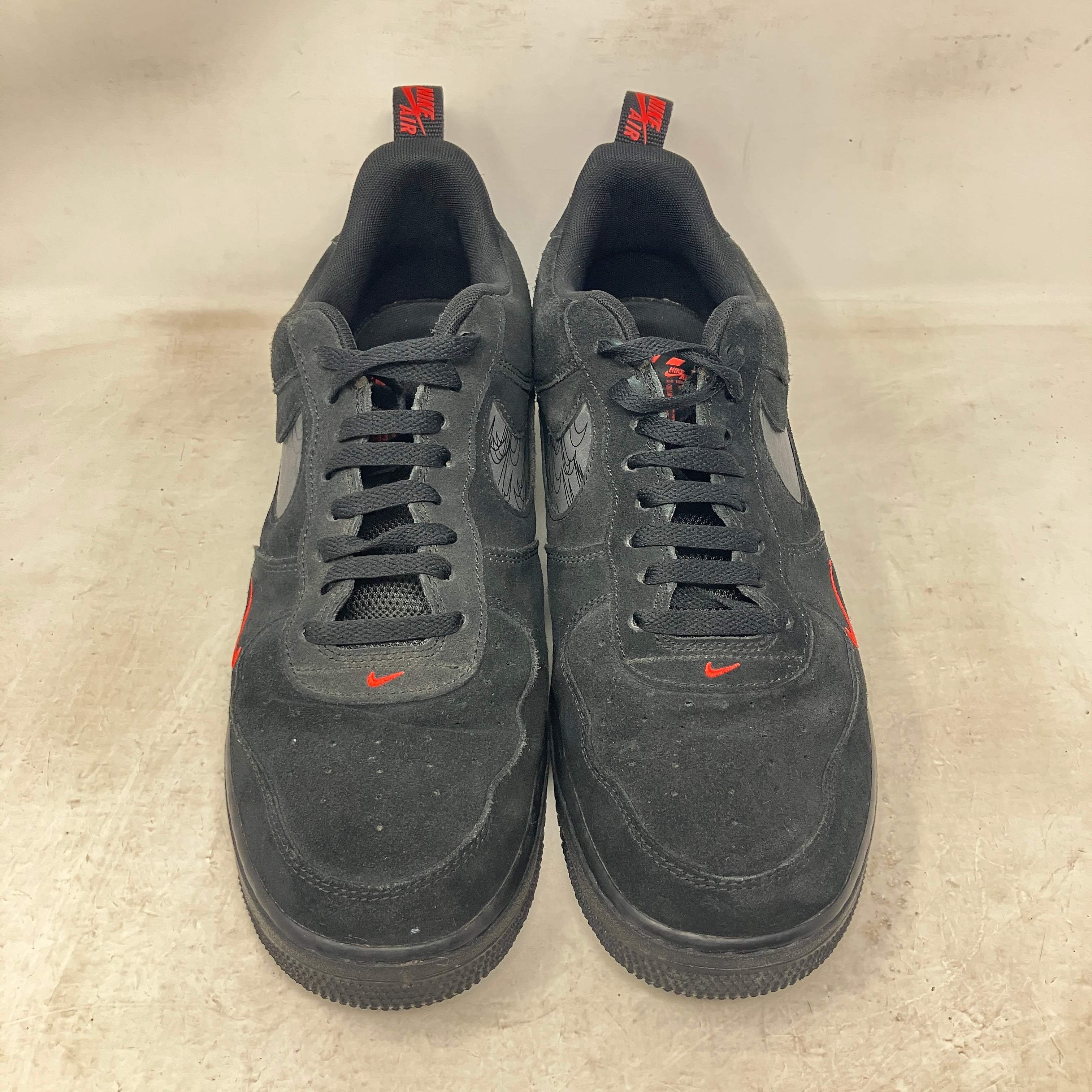 Nike Air Force 1 Low Multi-Swoosh Black Crimson